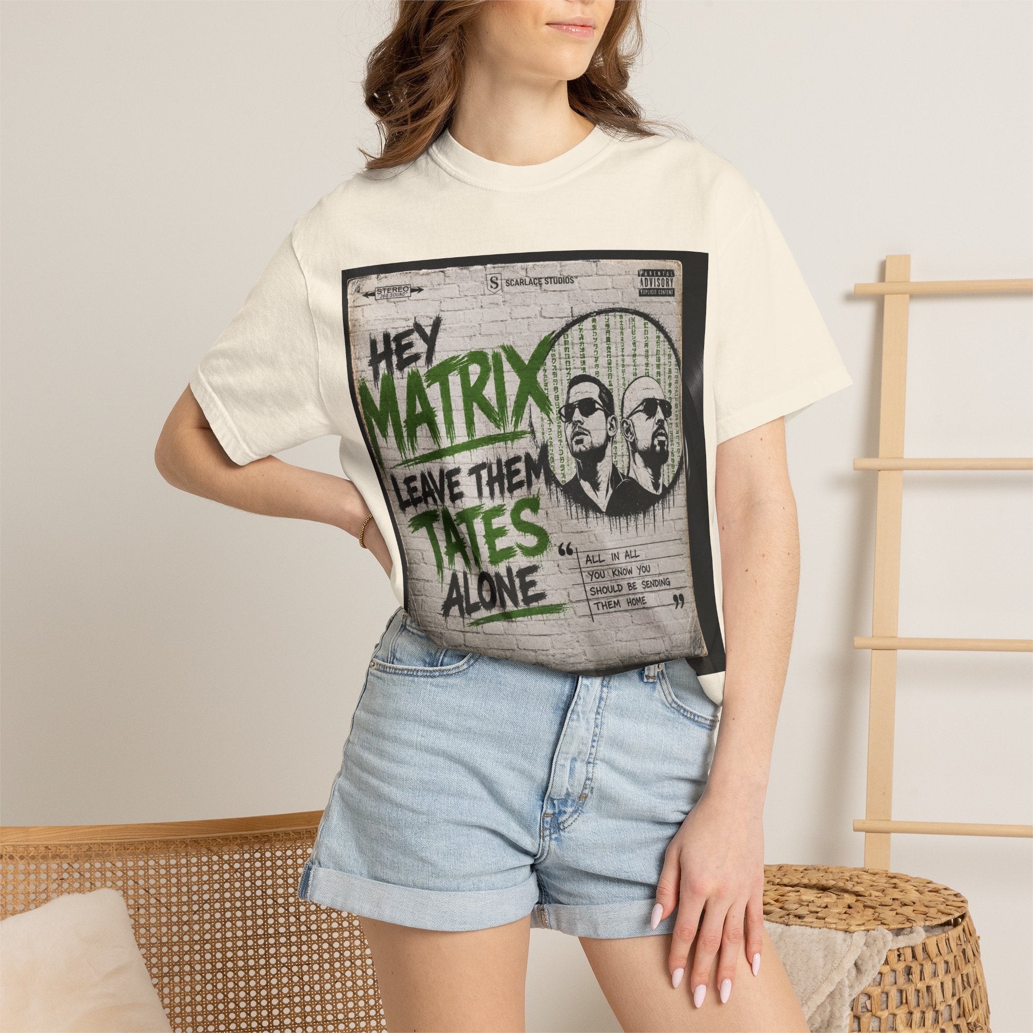 Hey Matrix Leave Them Tates Alone T-Shirt Printify
