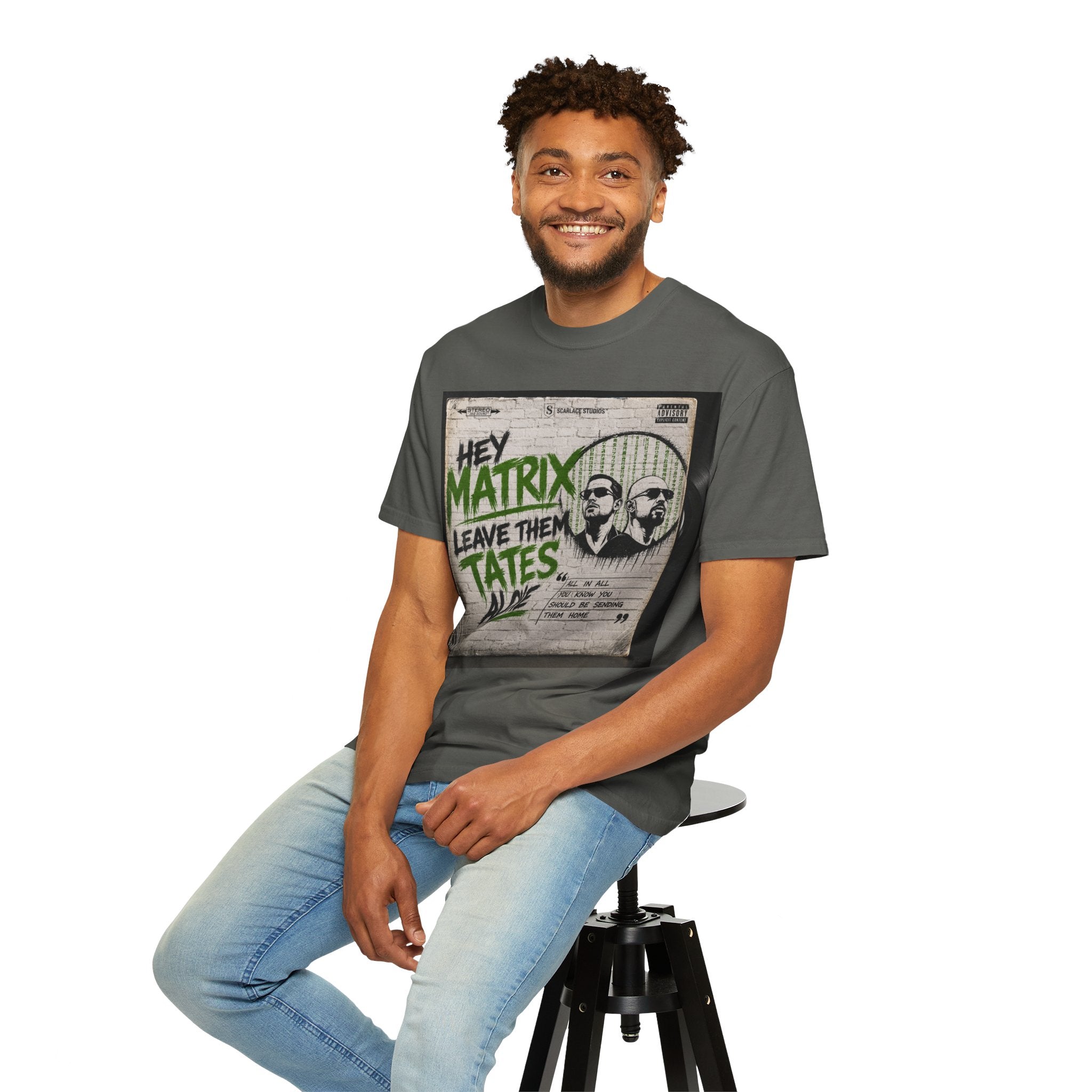 Hey Matrix Leave Them Tates Alone T-Shirt Printify