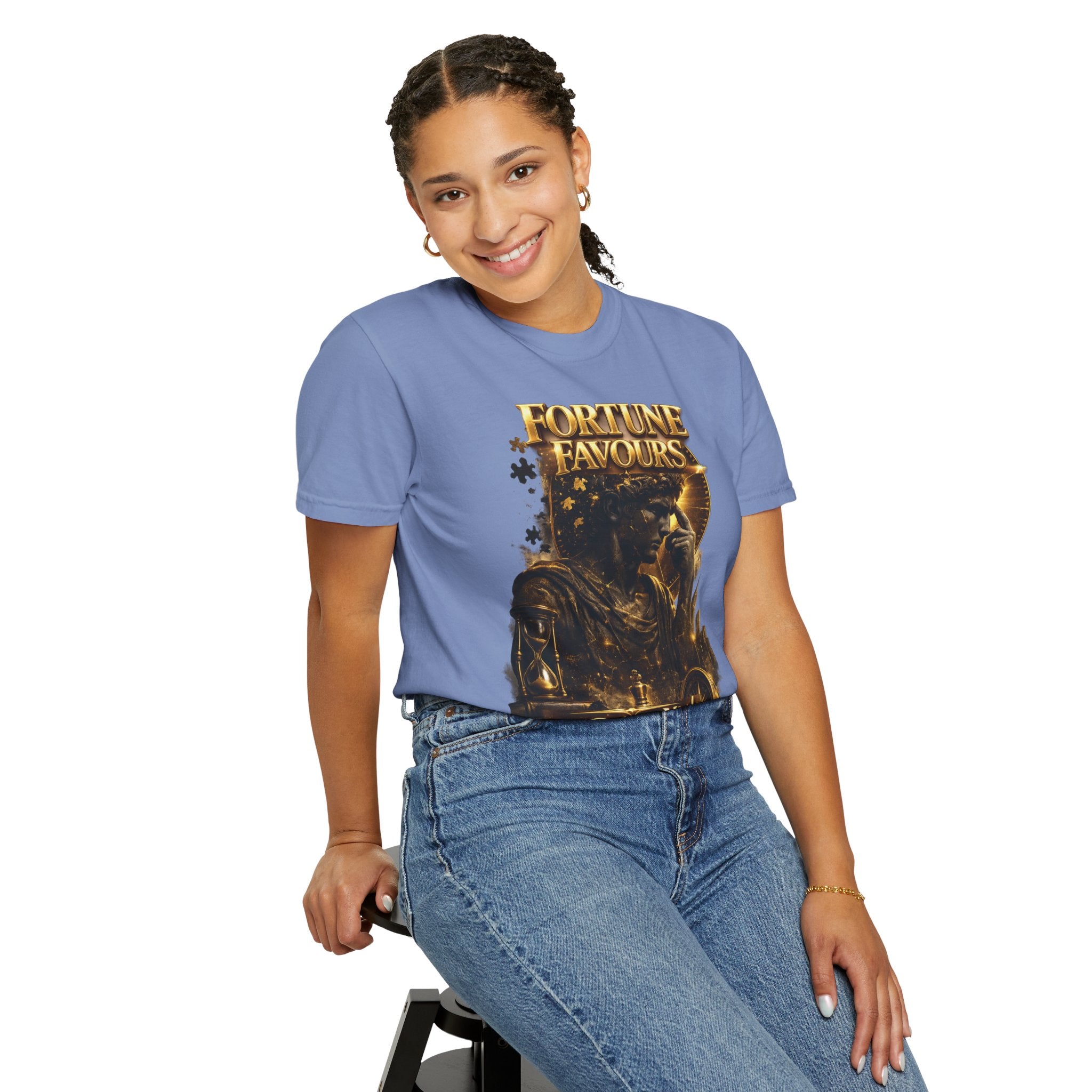 Fortune Favours Prepared Mind T-Shirt — Medieval Knight Graphic Tee Printify