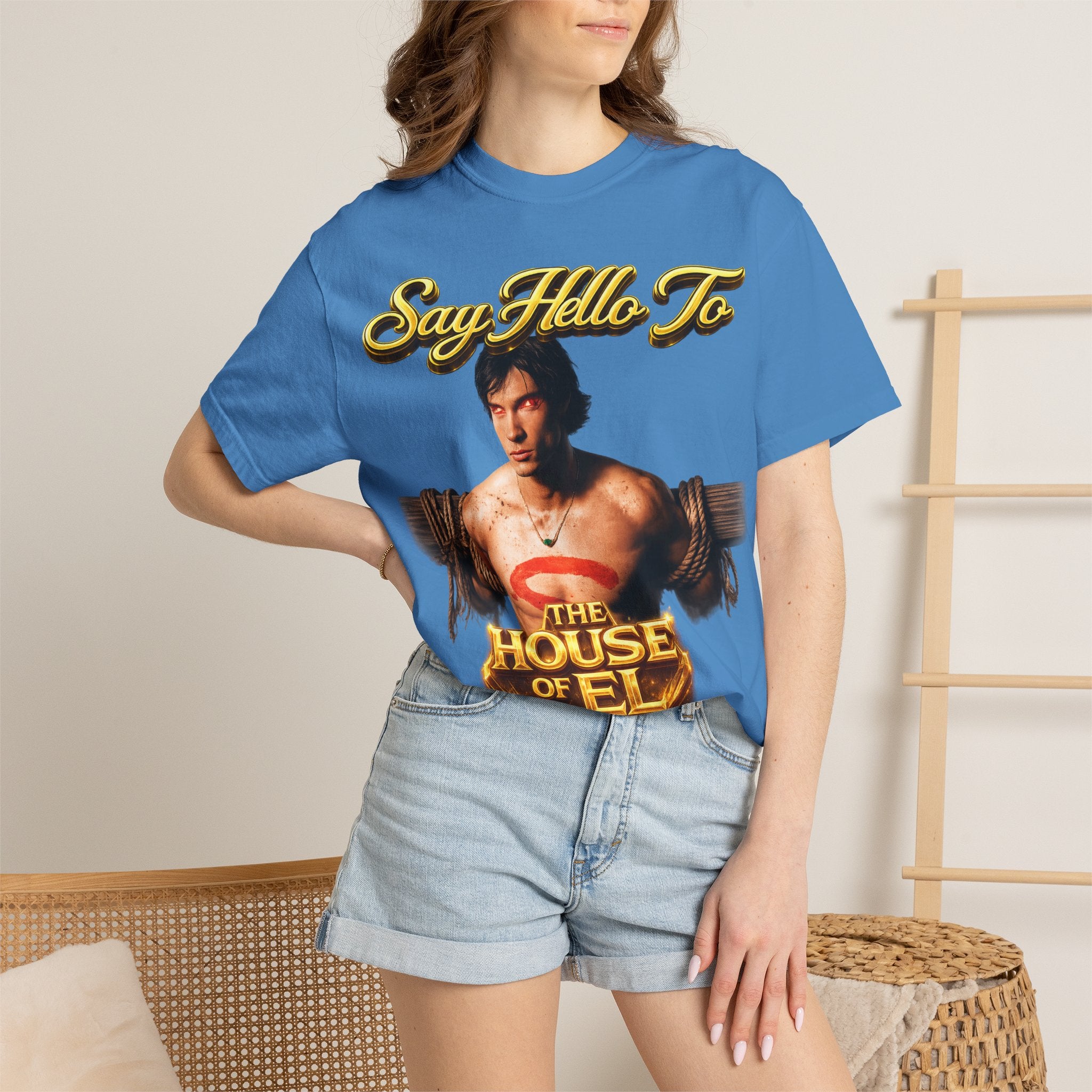 T-Shirt — Say Hello To The House of El Graphic Tee Printify
