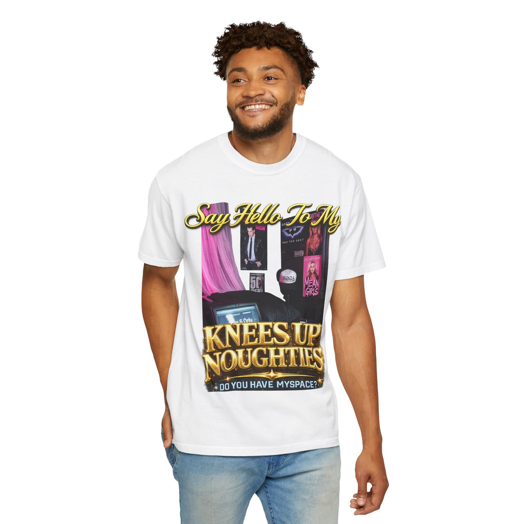 Knees Up Noughties Graphic T-Shirt — Retro MySpace Pop Culture Tee Printify