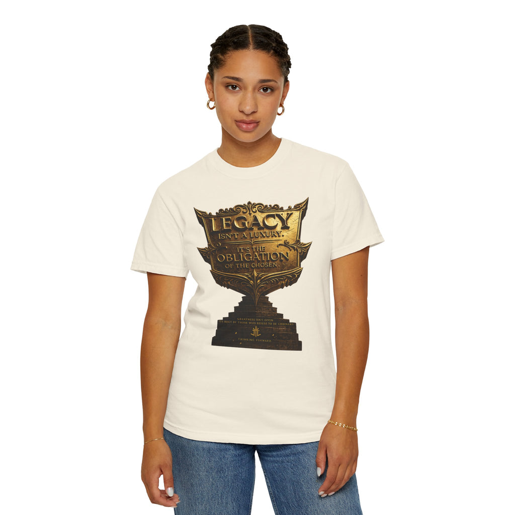 Legacy & Honor Trophy T-Shirt – "Legacy is an Obligation" Graphic Tee Printify