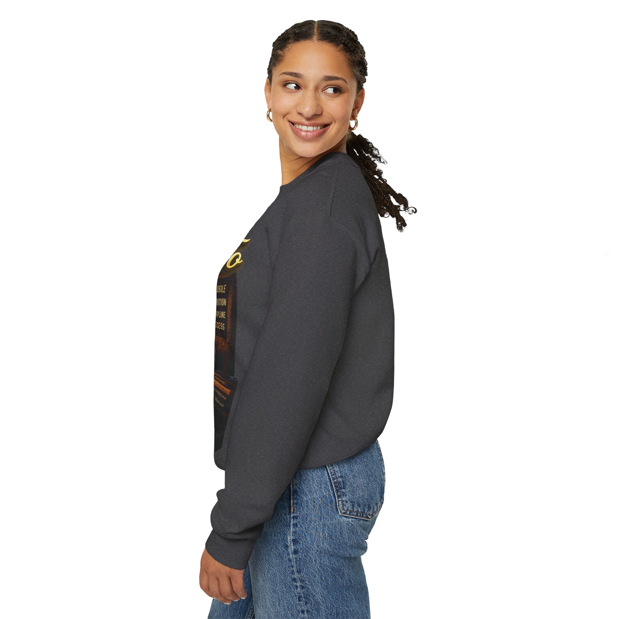 The Grind That Never Sleeps Crewneck Sweatshirt — Motivational Hustle Sweatshirt Printify