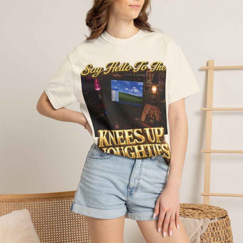 Knees Up Noughties Graphic T-Shirt — Retro MySpace Throwback Tee Printify