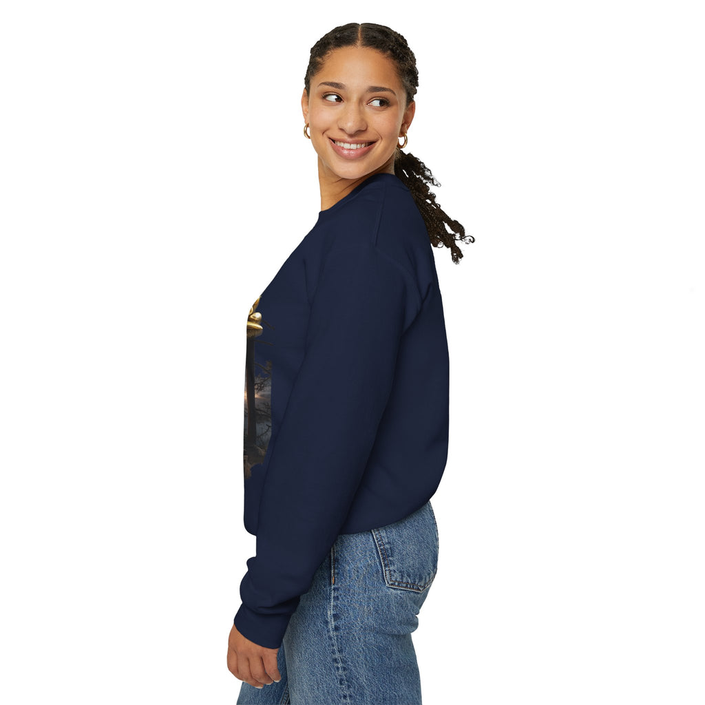 Happiness Pursuit Crewneck Sweatshirt — "Only the Pursuit is Guaranteed" Graphic Printify