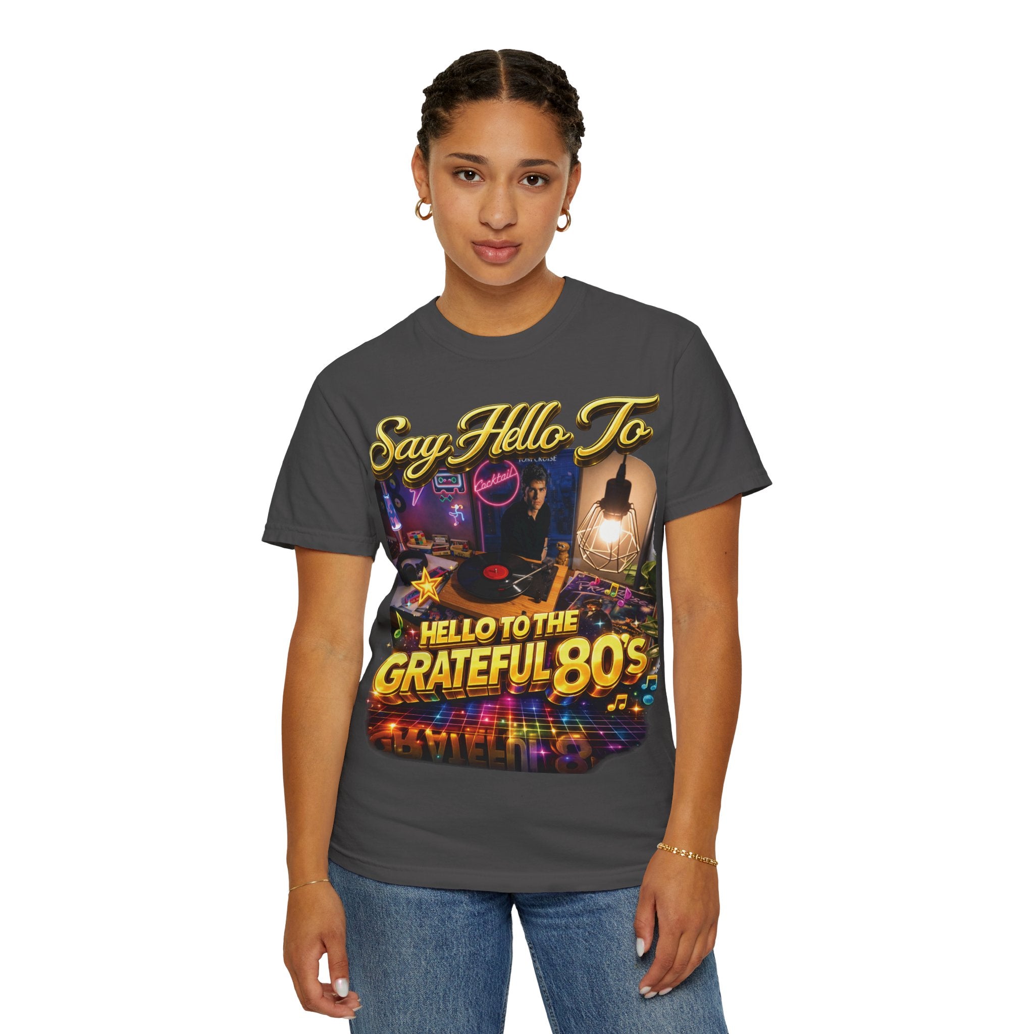 Hello to the Grateful 80s T-Shirt — Retro 1980s Music Vintage Tee Printify