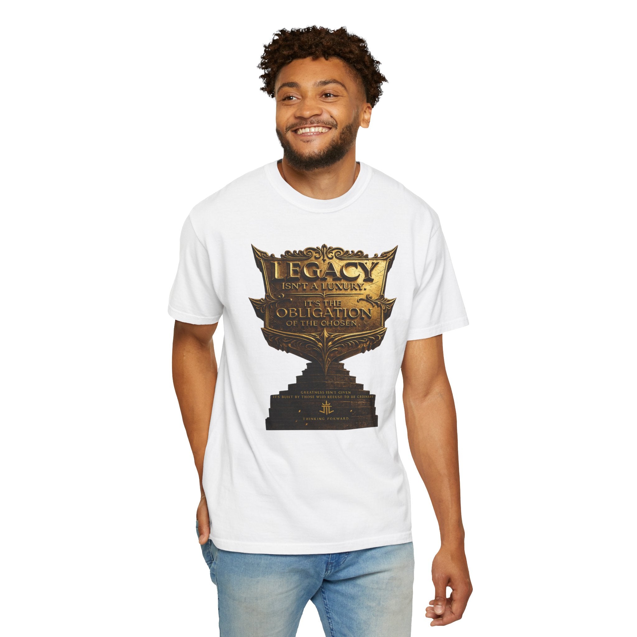 Legacy & Honor Trophy T-Shirt – "Legacy is an Obligation" Graphic Tee Printify