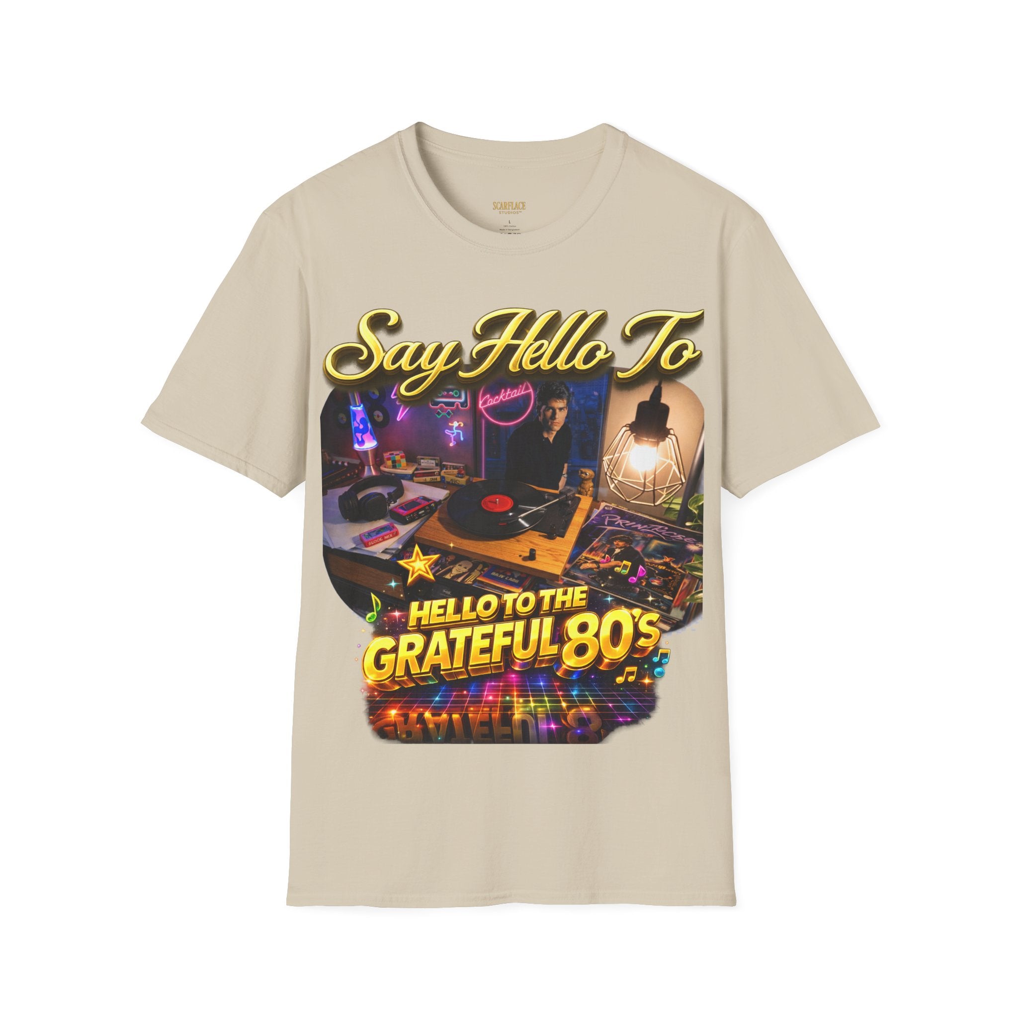 Say Hello To The Grateful 80s T-Shirt — Retro 80s Music Vintage Tee Printify