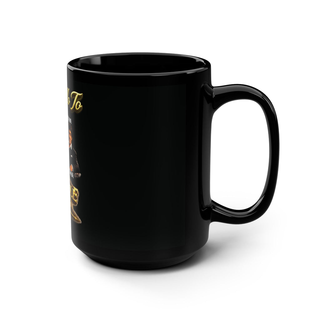 Scarface Parody Black Coffee Mug - "Say Hello to My Middle Leg" 15oz Printify