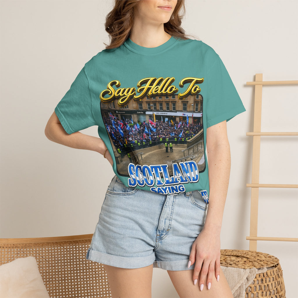 Say Hello To Scotland Saying Send Them Home T-Shirt Printify