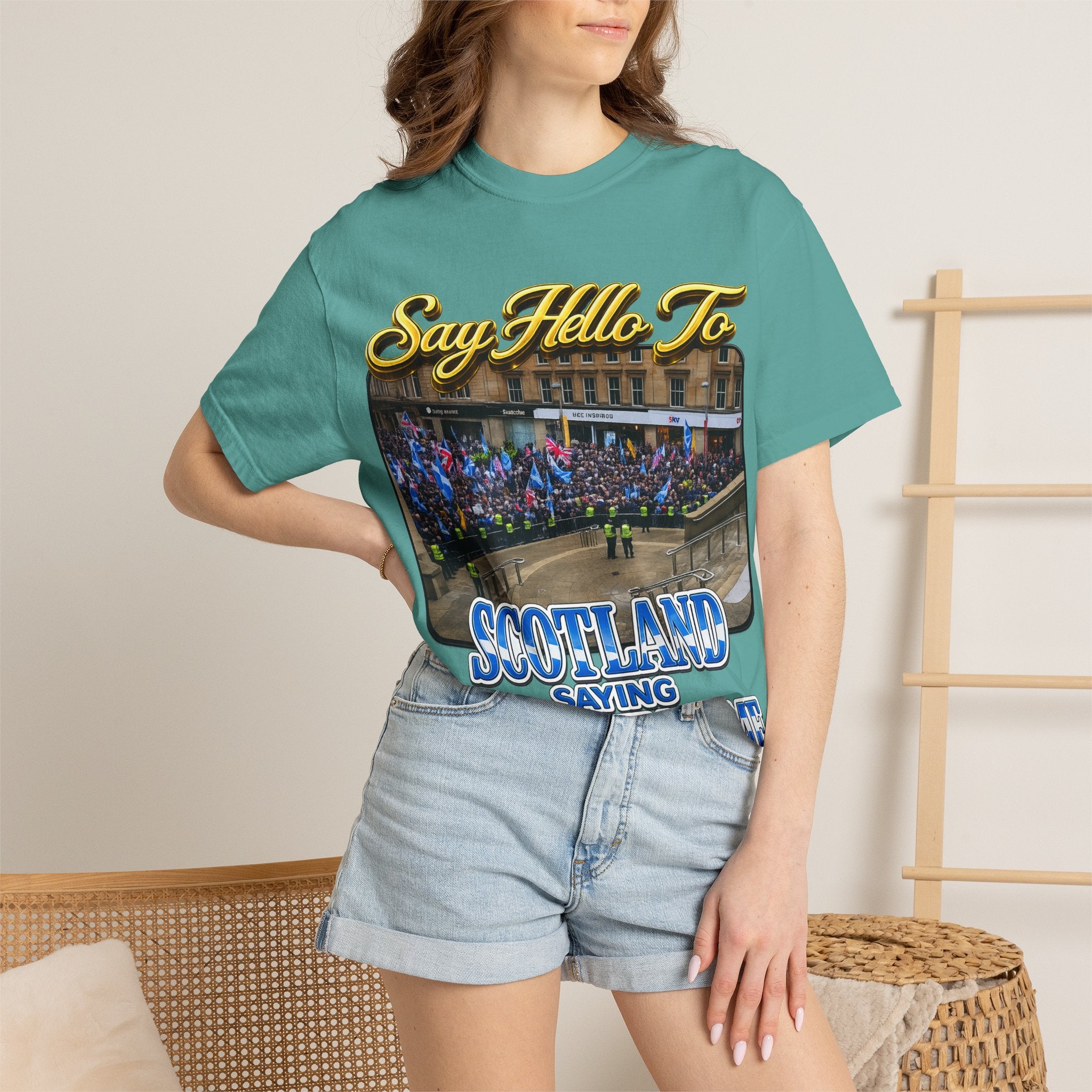 Say Hello To Scotland Saying Send Them Home T-Shirt Printify