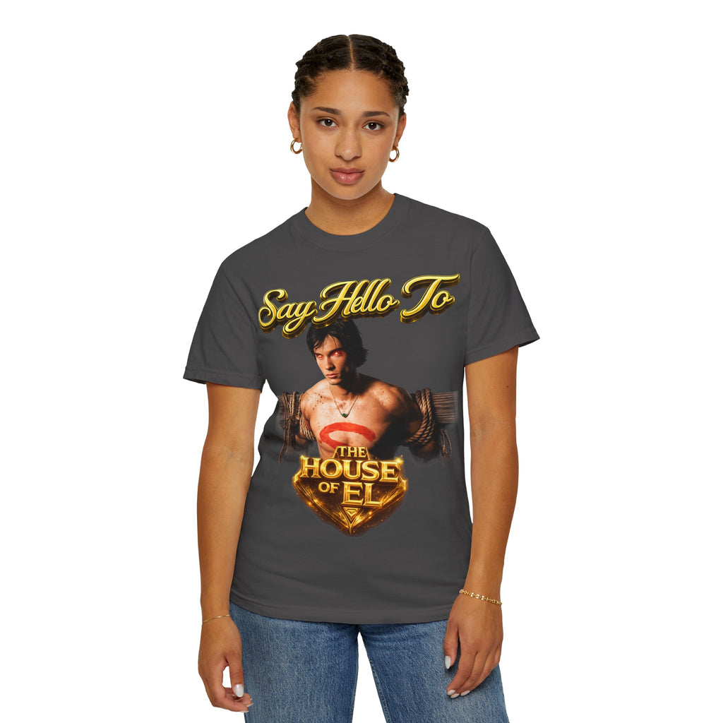 T-Shirt — Say Hello To The House of El Graphic Tee Printify