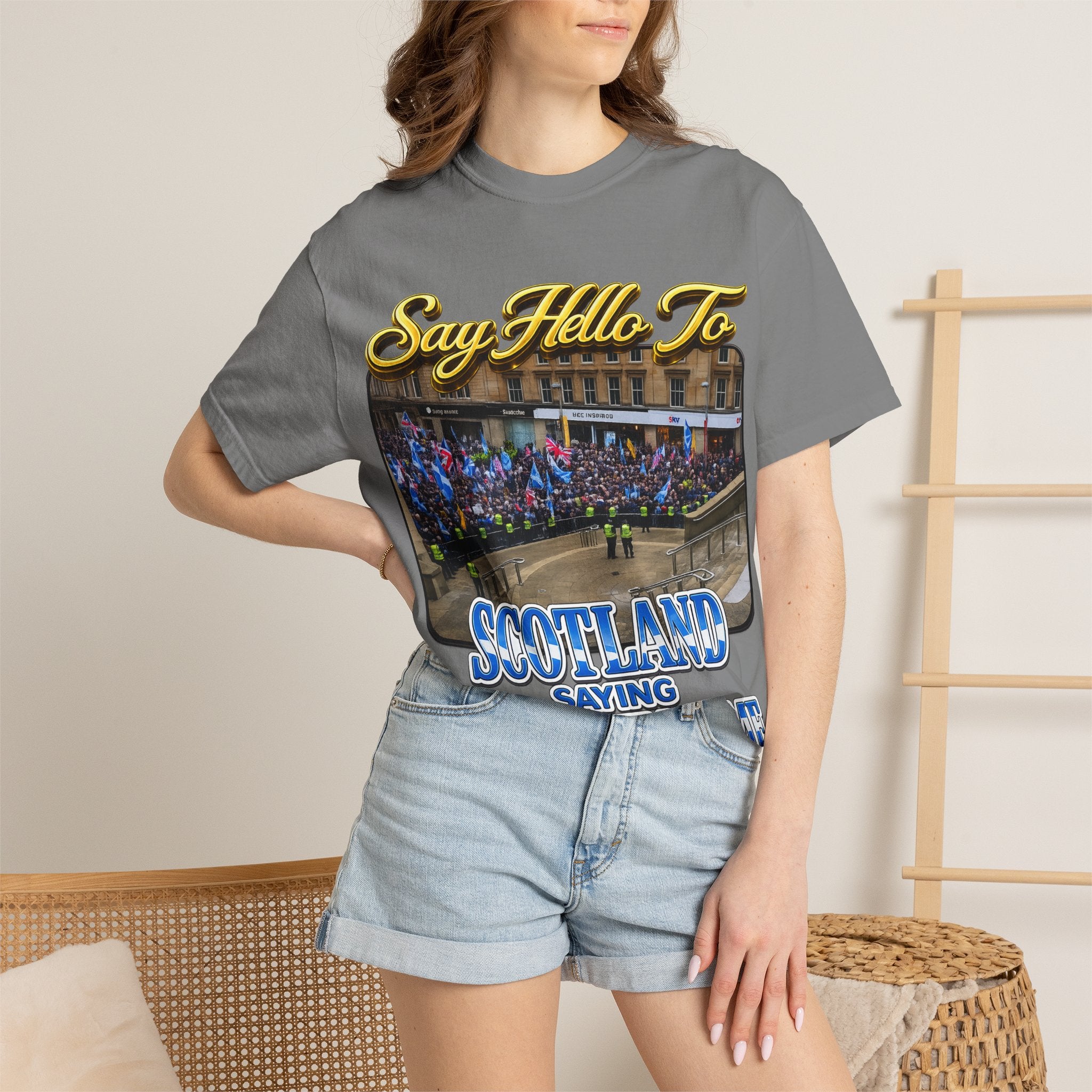 Say Hello To Scotland Saying Send Them Home T-Shirt Printify