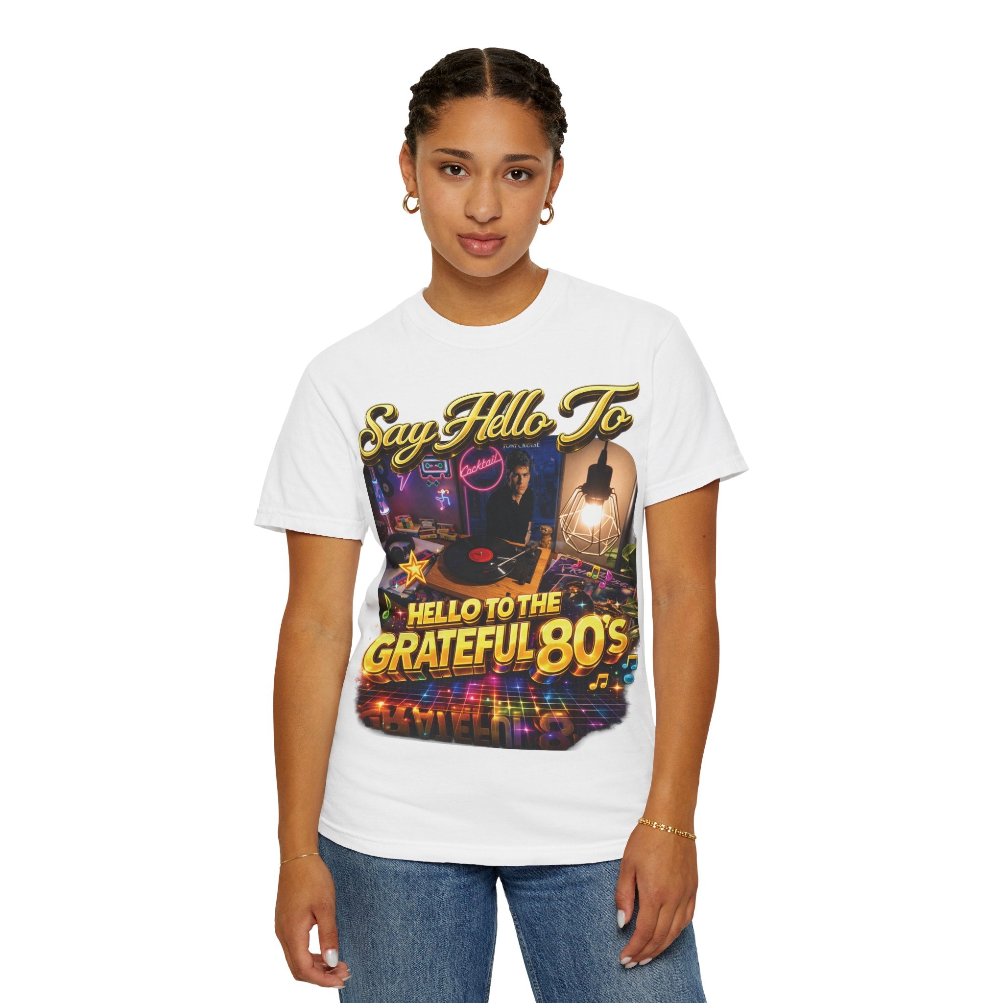 Hello to the Grateful 80s T-Shirt — Retro 1980s Music Vintage Tee Printify