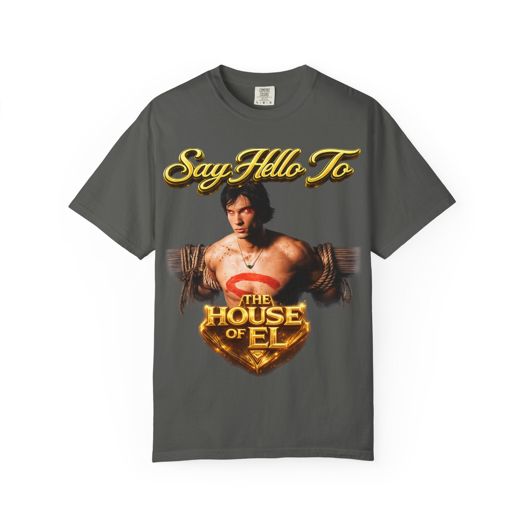 T-Shirt — Say Hello To The House of El Graphic Tee Printify