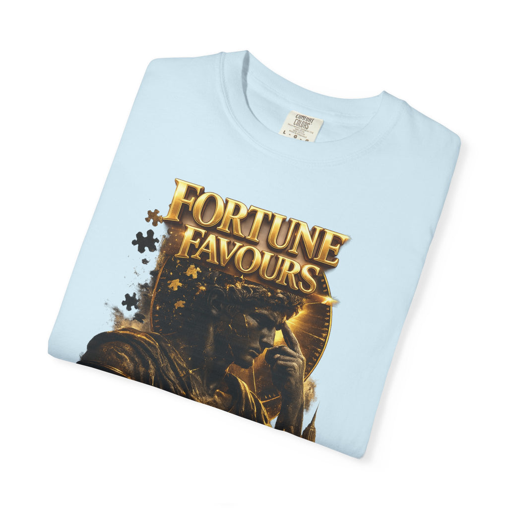 Fortune Favours Prepared Mind T-Shirt — Medieval Knight Graphic Tee Printify
