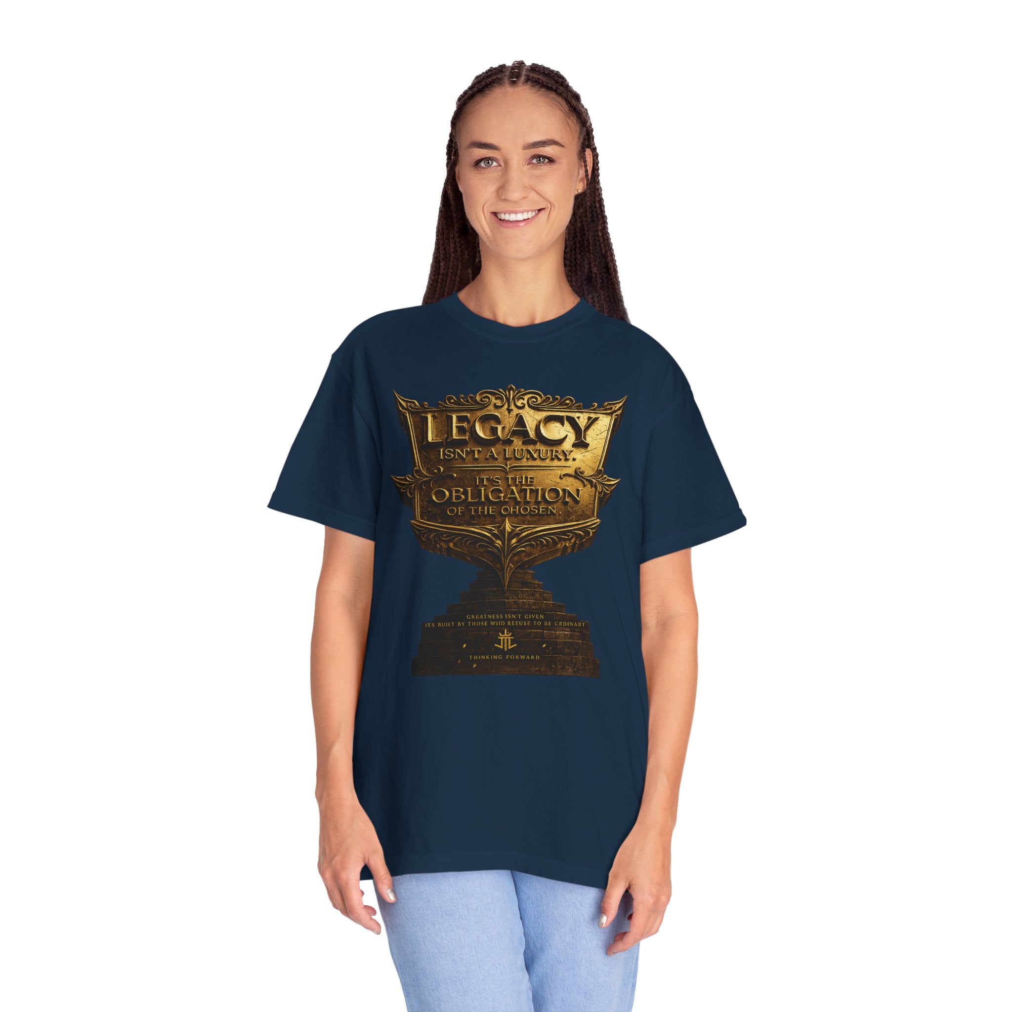 Legacy & Honor Trophy T-Shirt – "Legacy is an Obligation" Graphic Tee Printify