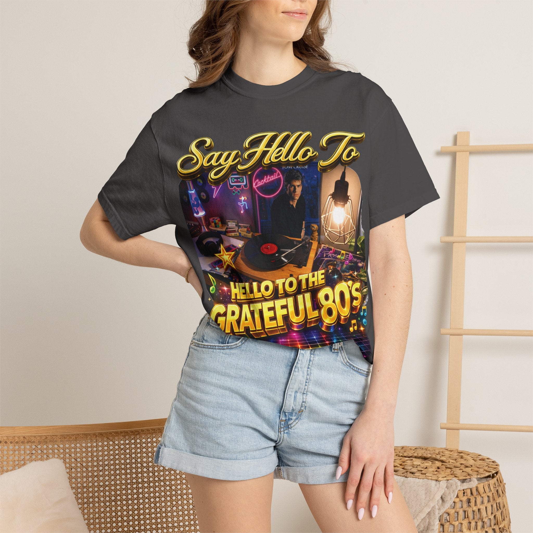 Hello to the Grateful 80s T-Shirt — Retro 1980s Music Vintage Tee Printify