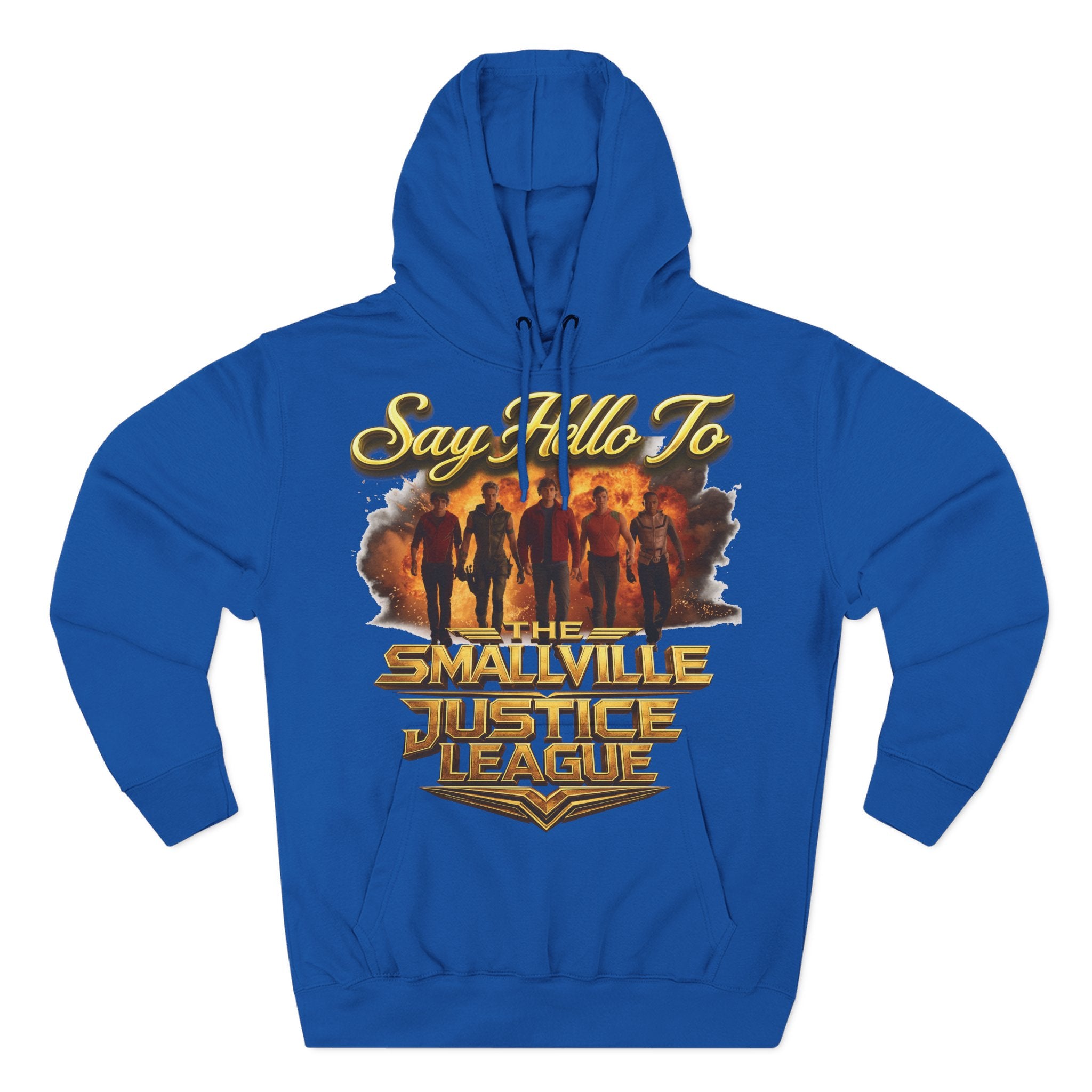Smallville 'Say Hello To Smallville Justice League' Vintage TV Hoodie Printify