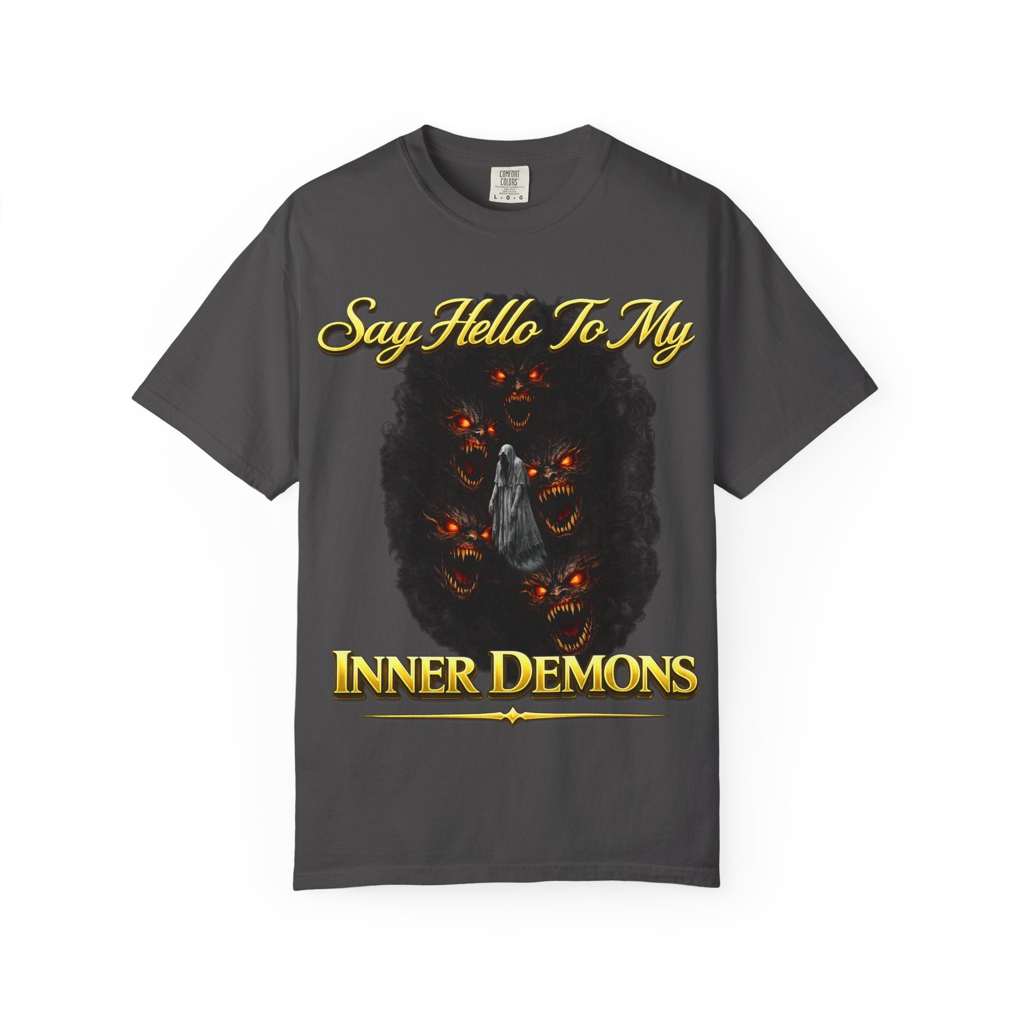 Inner Demons T-Shirt — "Say Hello To My Inner Demons" Graphic Tee Printify