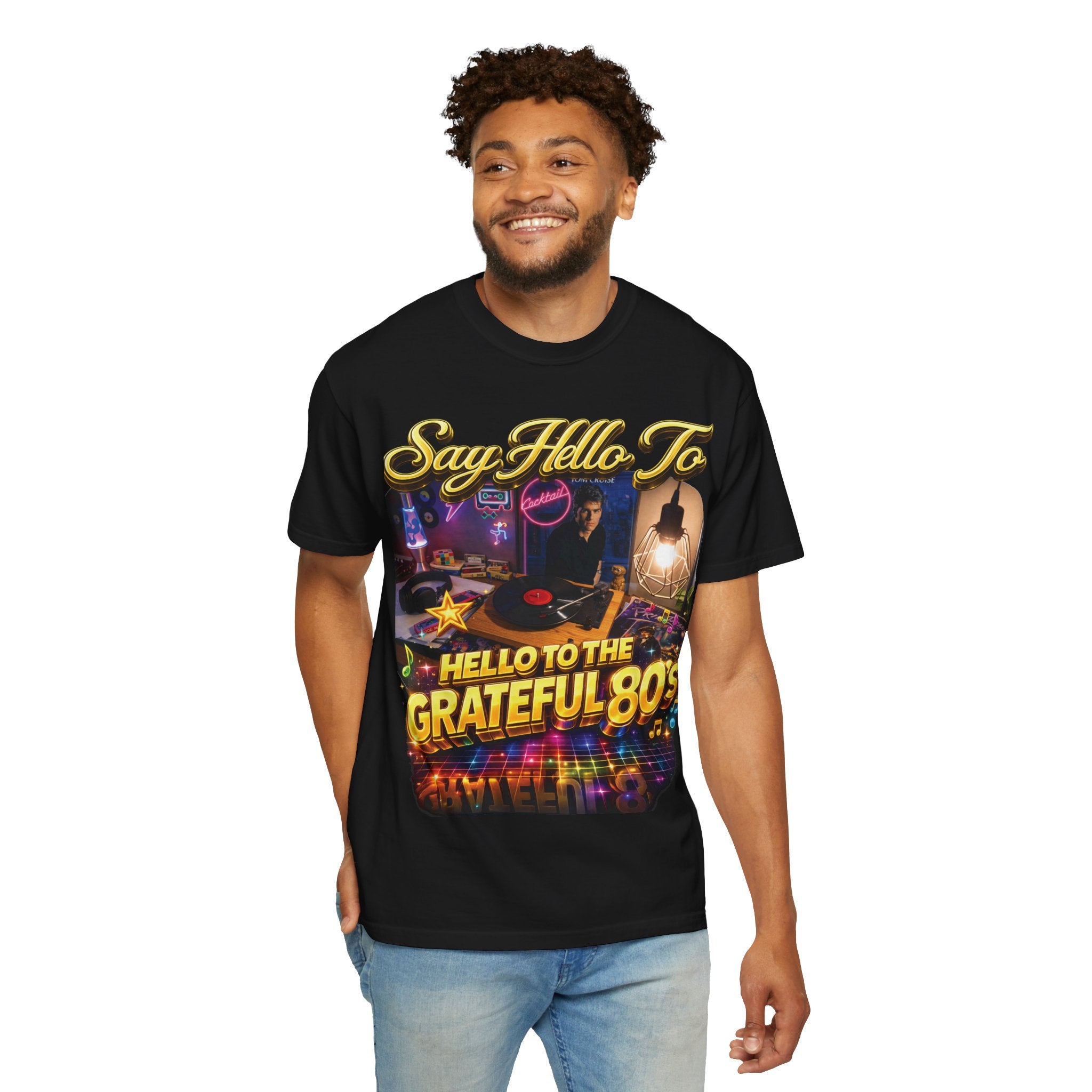 Hello to the Grateful 80s T-Shirt — Retro 1980s Music Vintage Tee Printify