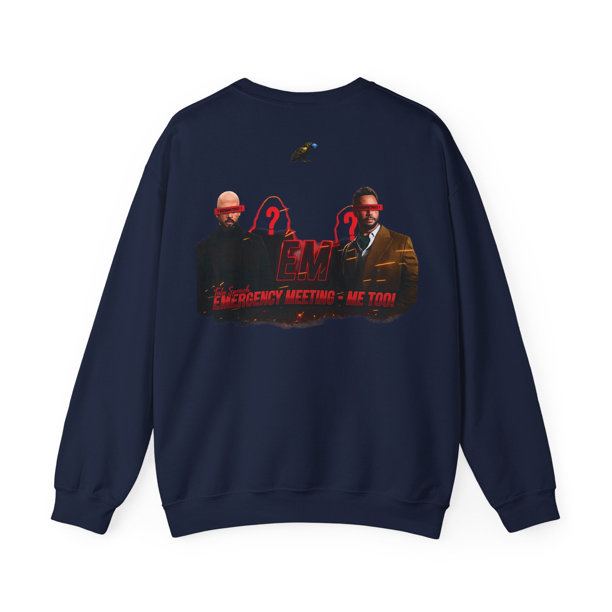 Crewneck Sweatshirt — 'Say Hello To Brotherhood' Graphic Pullover Printify