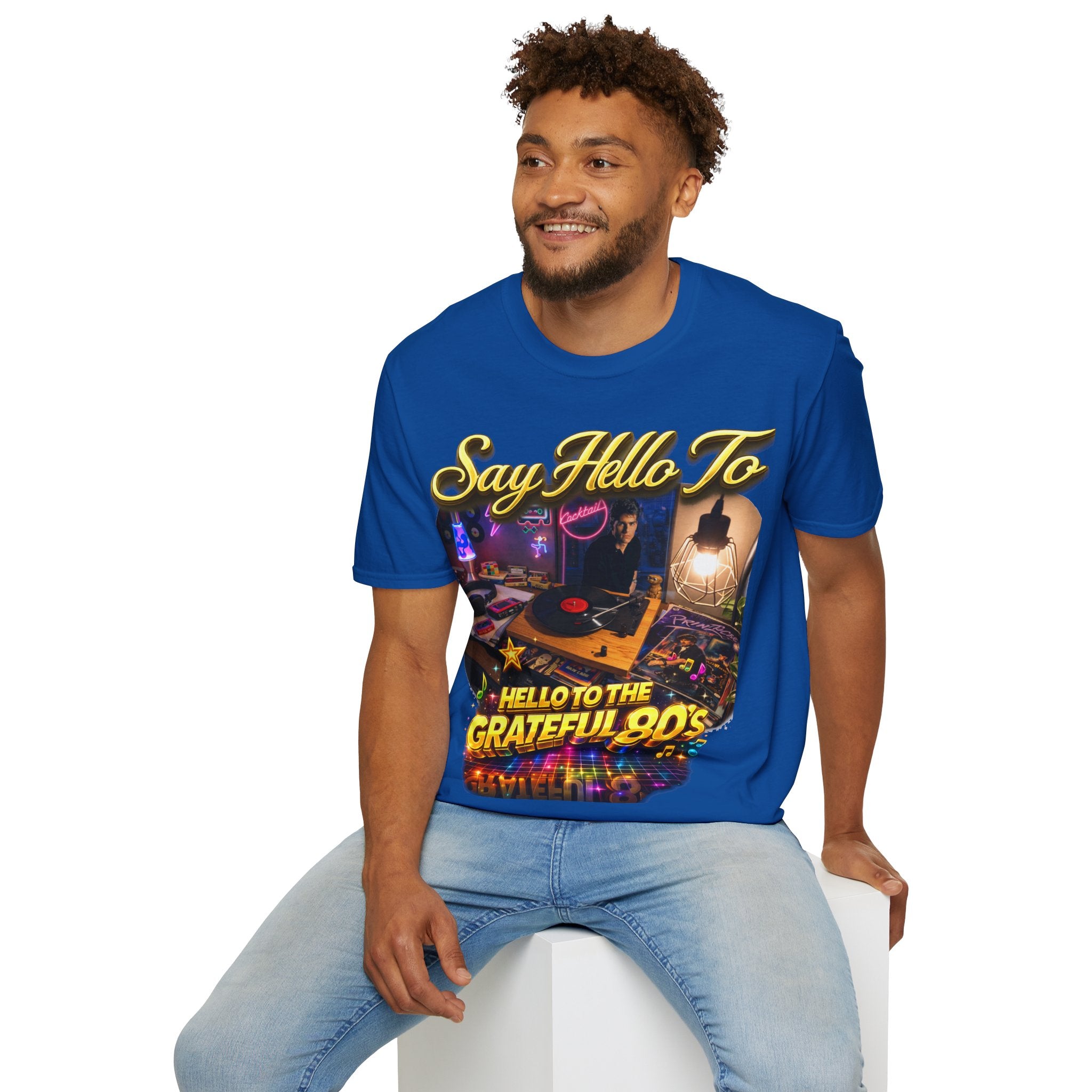 Say Hello To The Grateful 80s T-Shirt — Retro 80s Music Vintage Tee Printify