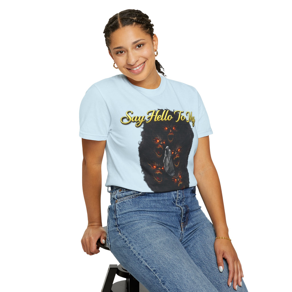 Inner Demons T-Shirt — "Say Hello To My Inner Demons" Graphic Tee Printify