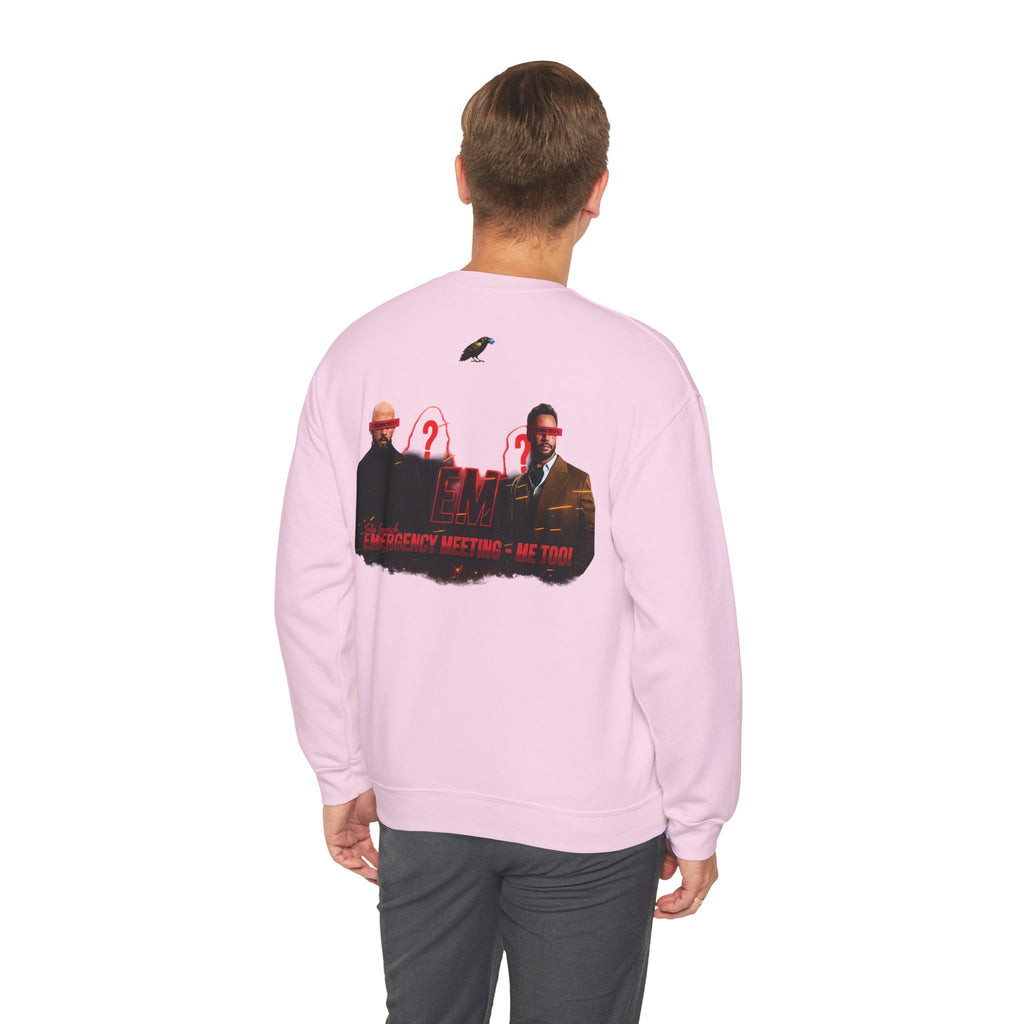 Crewneck Sweatshirt — 'Say Hello To Brotherhood' Graphic Pullover Printify