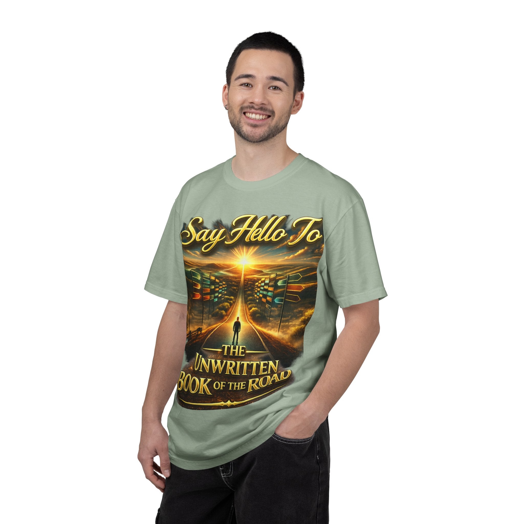 Say Hello To The Unwritten Book Of The Road T-Shirt Printify