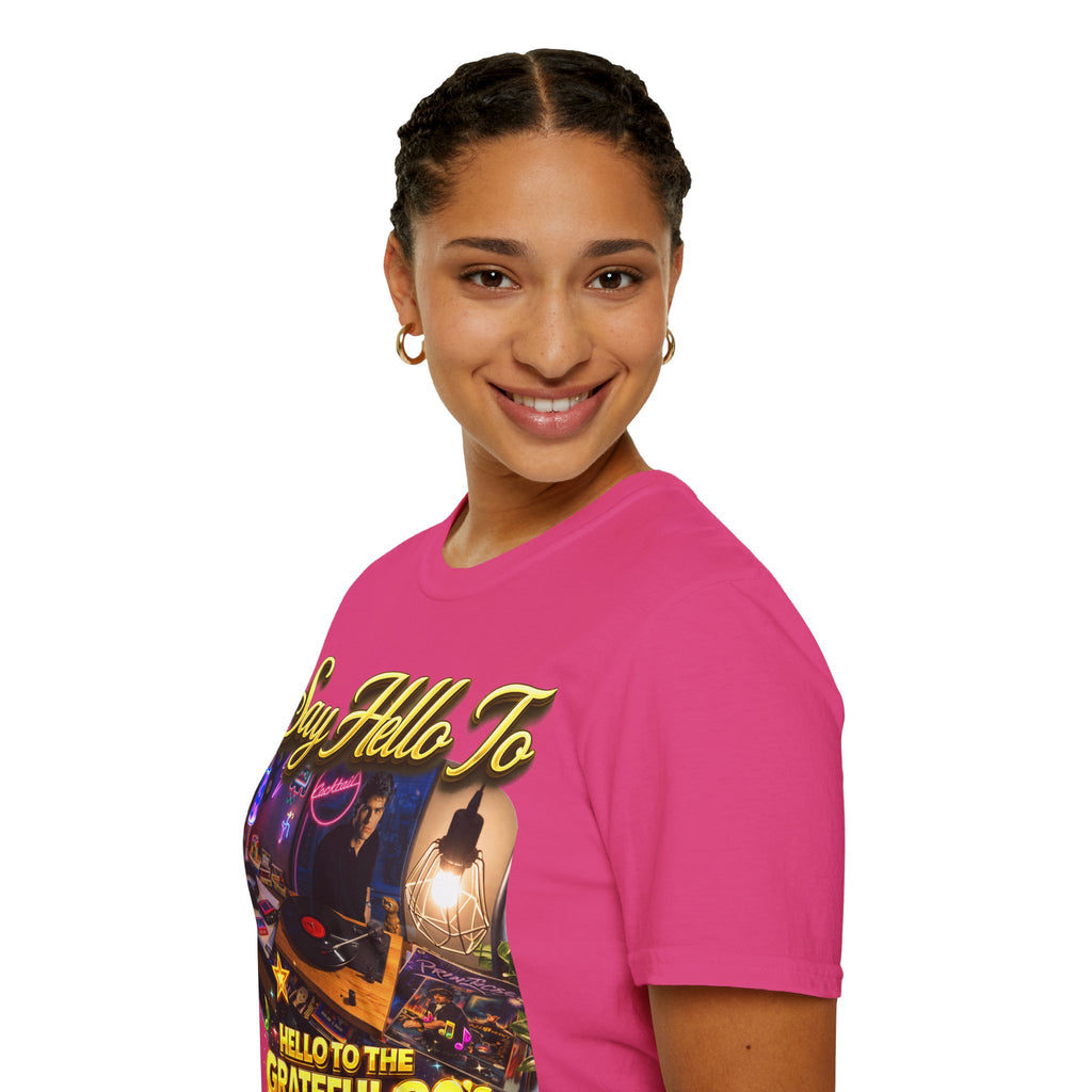 Say Hello To The Grateful 80s T-Shirt — Retro 80s Music Vintage Tee Printify