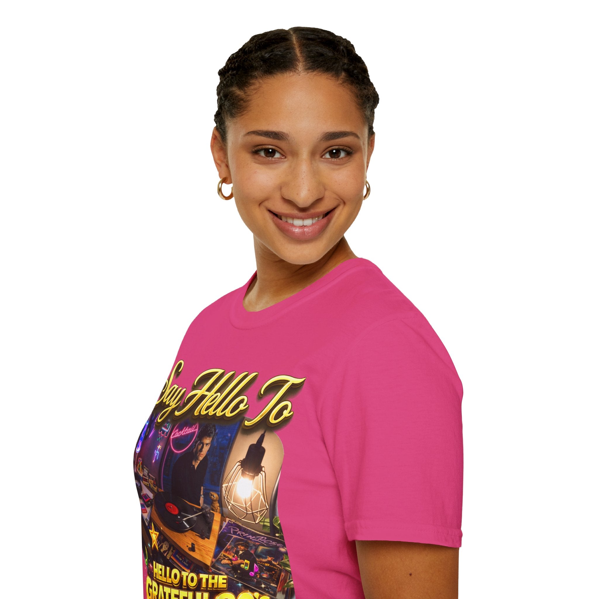 Say Hello To The Grateful 80s T-Shirt — Retro 80s Music Vintage Tee Printify