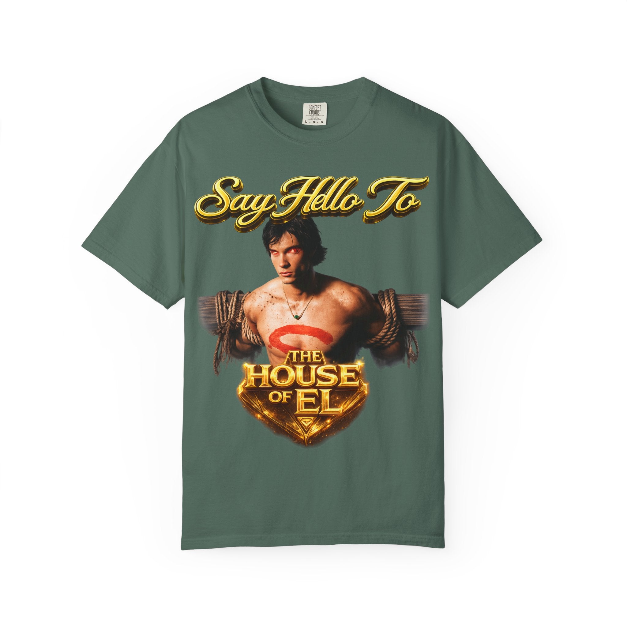 T-Shirt — Say Hello To The House of El Graphic Tee Printify