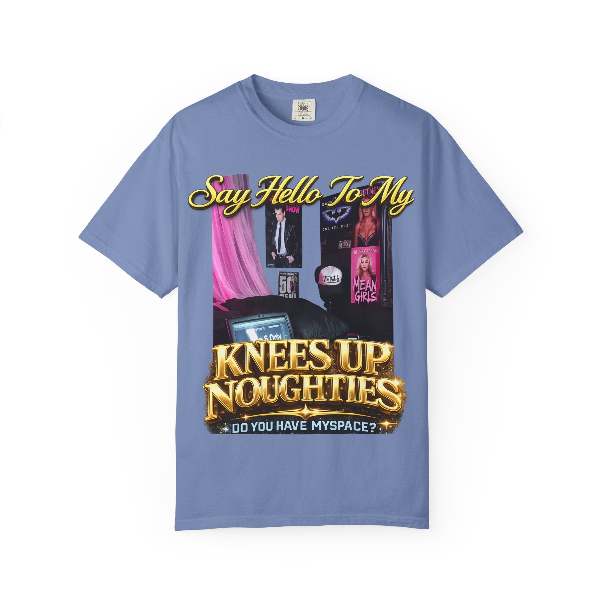 Knees Up Noughties Graphic T-Shirt — Retro MySpace Pop Culture Tee Printify