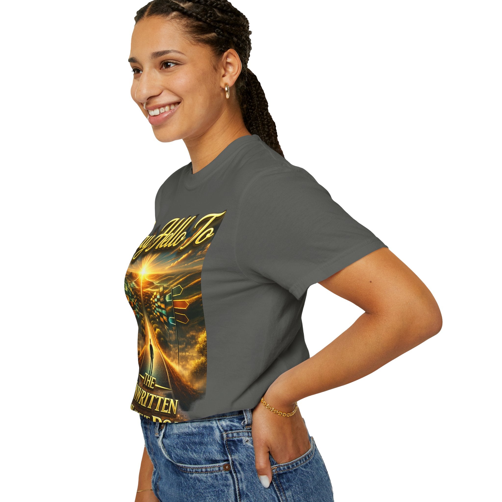 Say Hello To The Unwritten Book Of The Road T-Shirt Printify