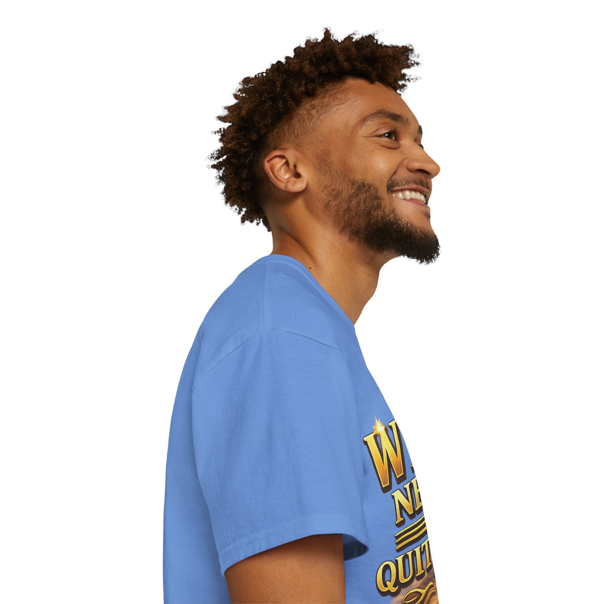 Winners Never Quit Inspirational Tee — Motivational Quote Shirt Printify