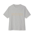 Minimalist White Boxy Tee with Subtle Script Print — Relaxed Oversized T-Shirt Printify