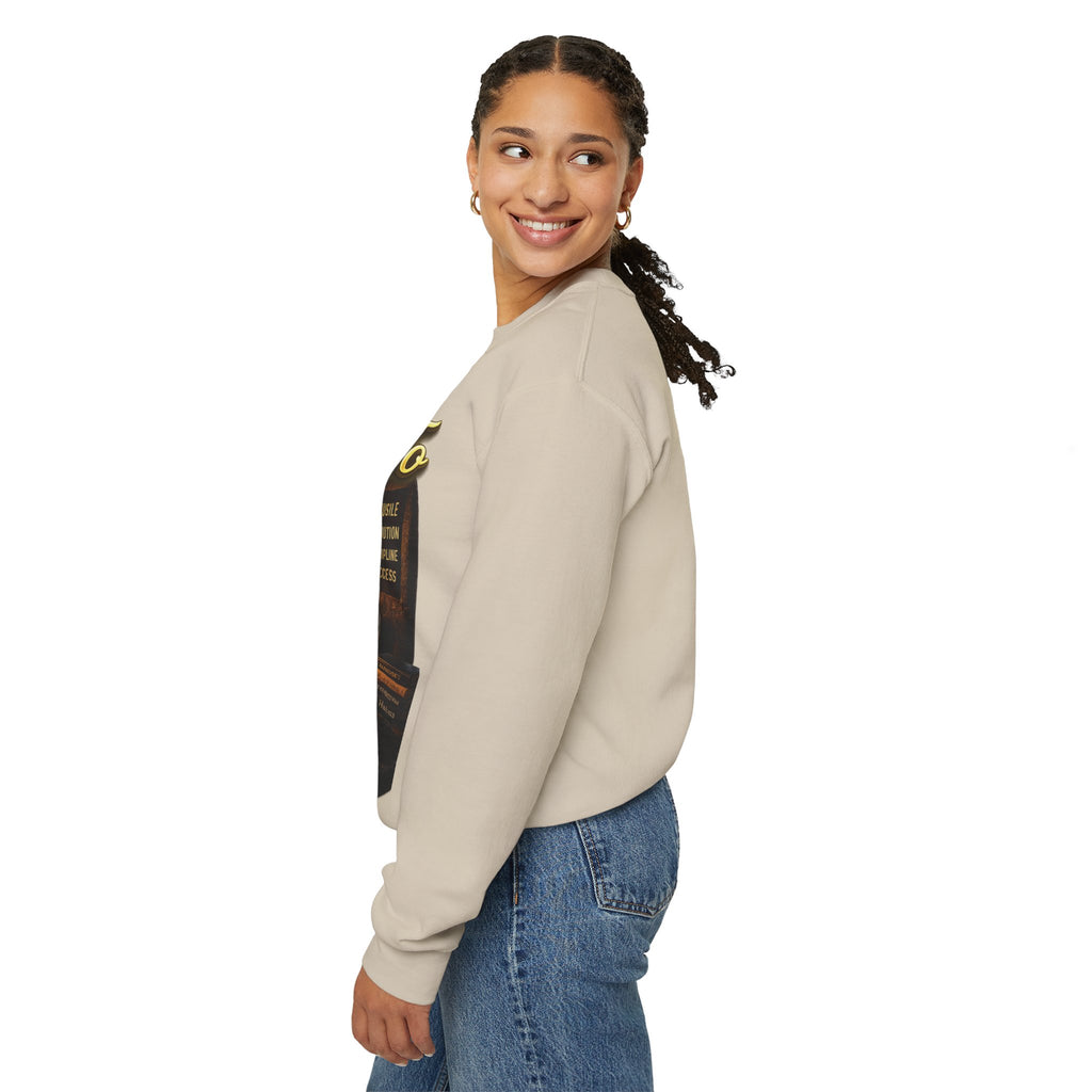 The Grind That Never Sleeps Crewneck Sweatshirt — Motivational Hustle Sweatshirt Printify