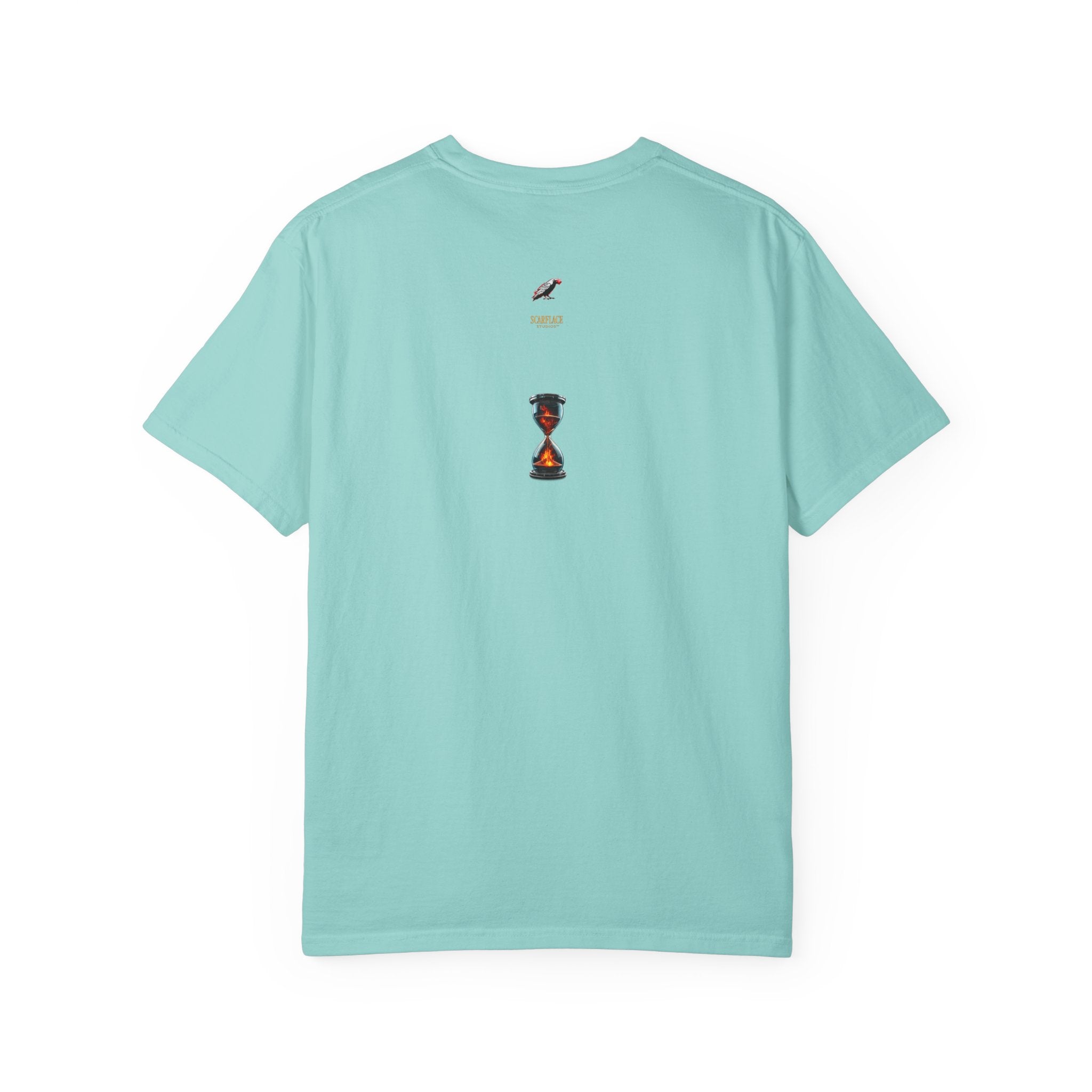 Say Hello To Time Hourglass Graphic T-Shirt — "The Only Conceivable Consistency Is Time" Printify