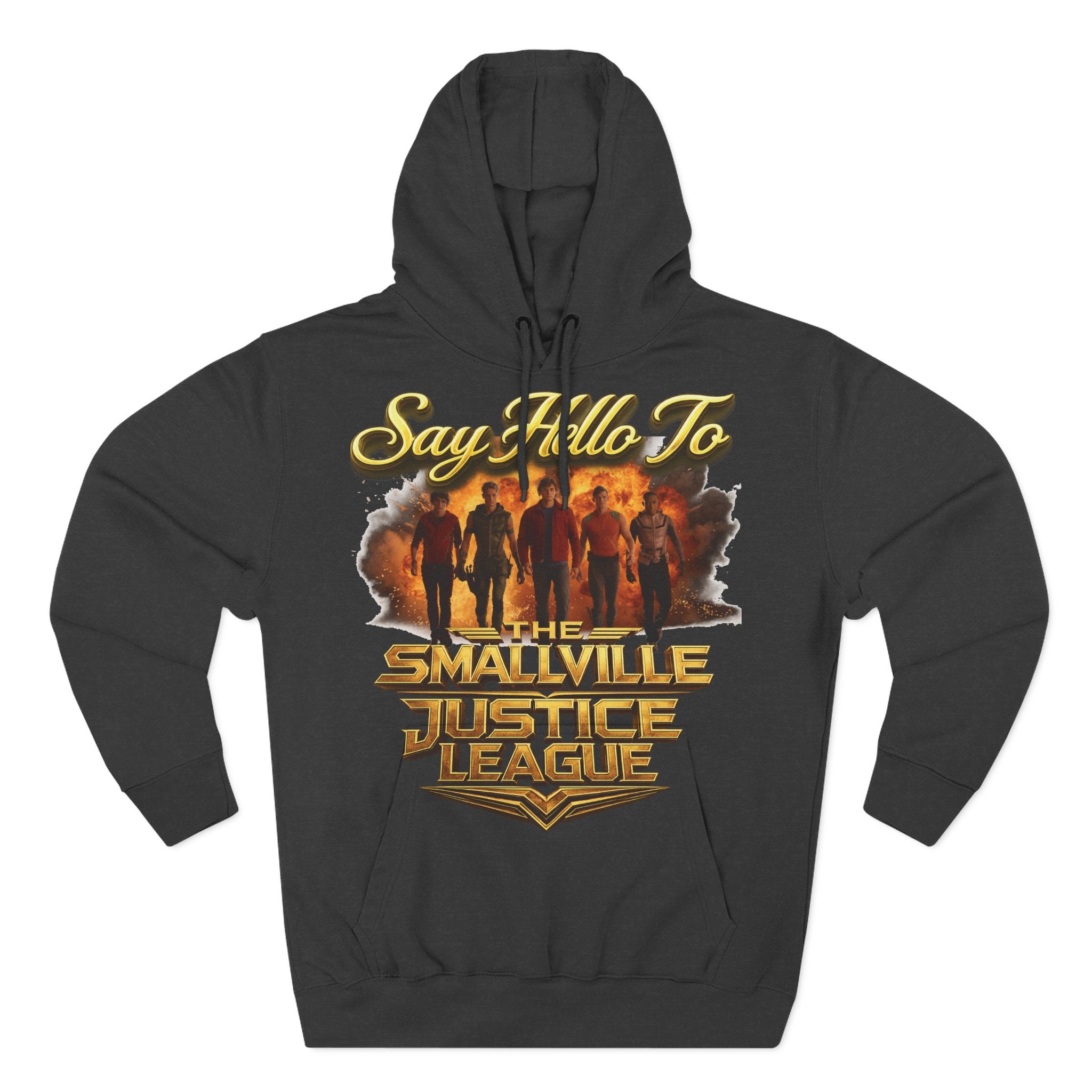Smallville 'Say Hello To Smallville Justice League' Vintage TV Hoodie Printify