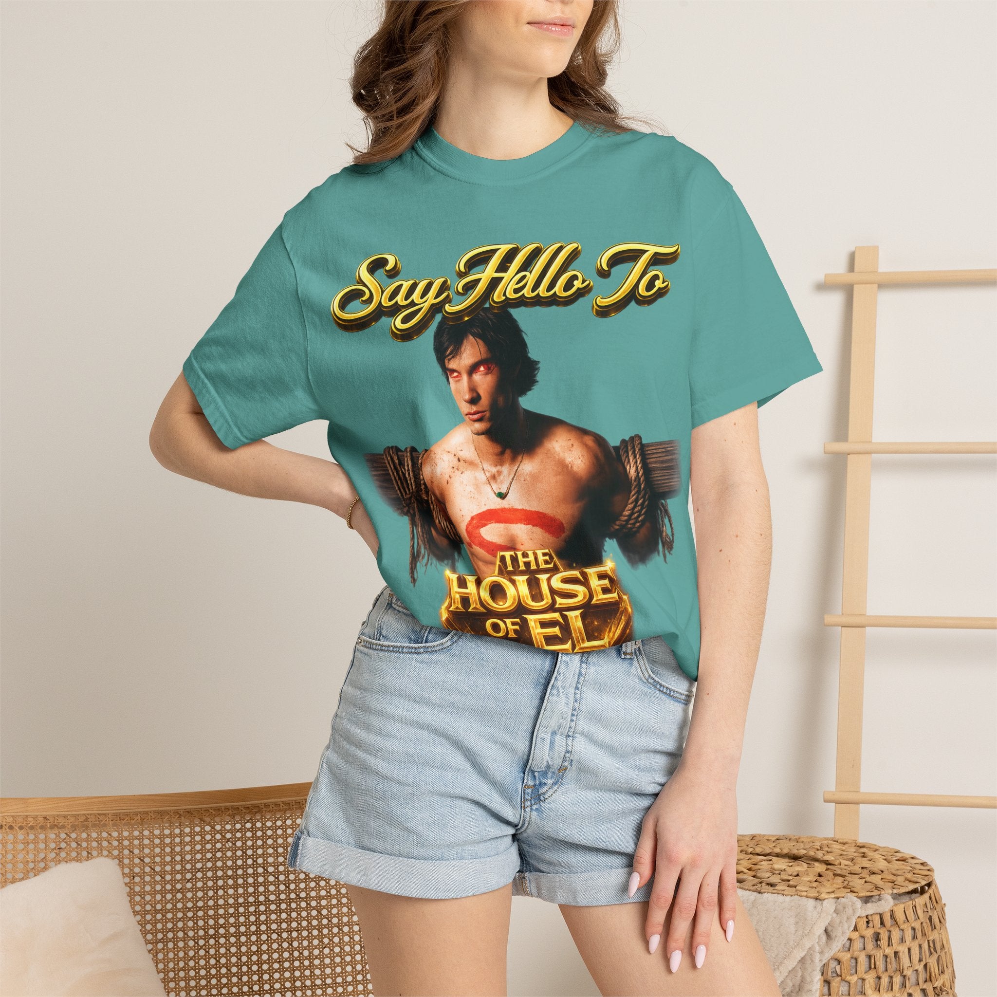 T-Shirt — Say Hello To The House of El Graphic Tee Printify