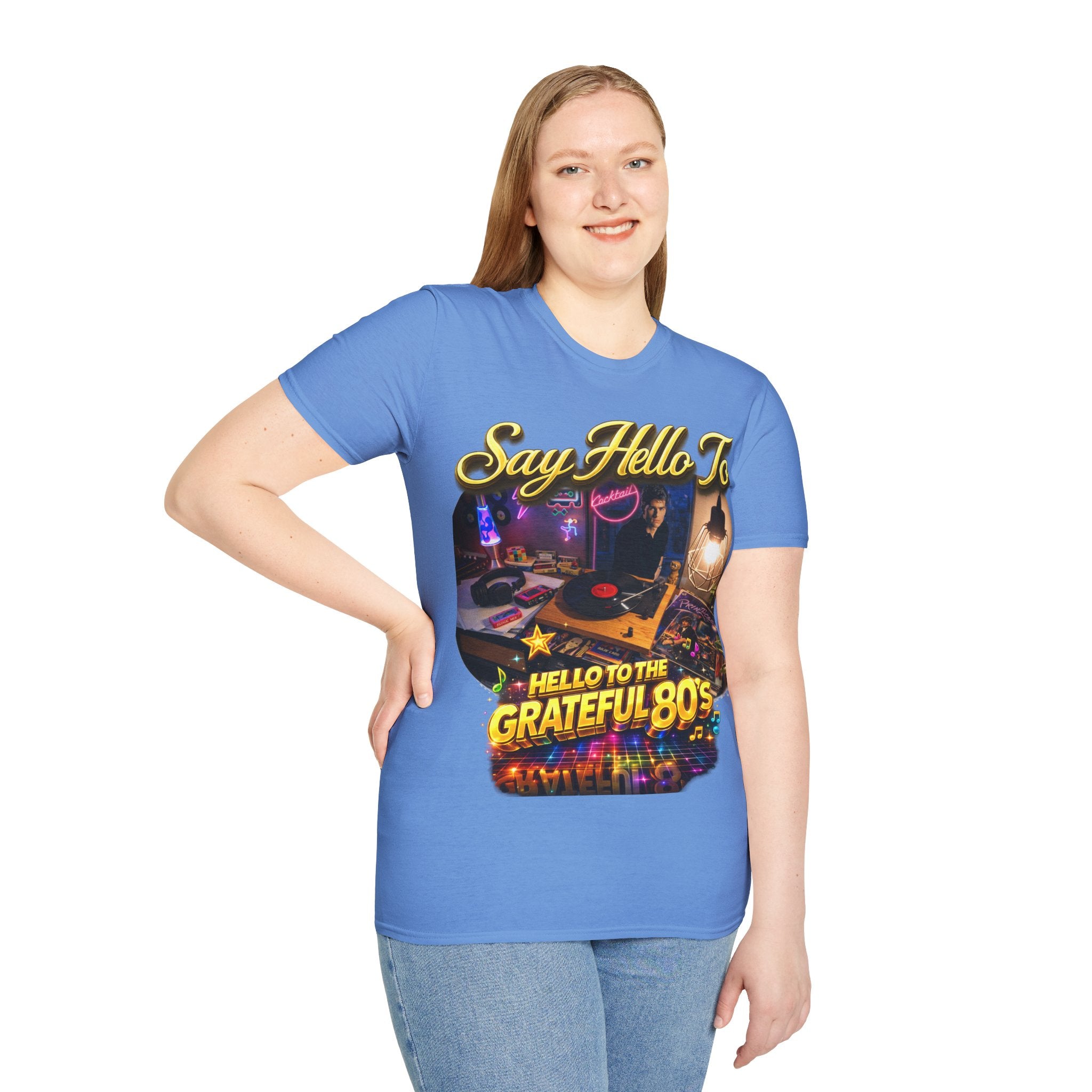 Say Hello To The Grateful 80s T-Shirt — Retro 80s Music Vintage Tee Printify