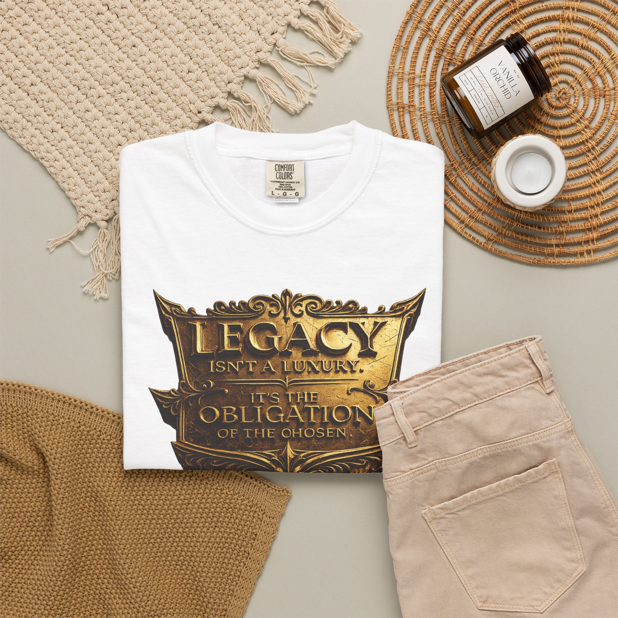 Legacy & Honor Trophy T-Shirt – "Legacy is an Obligation" Graphic Tee Printify