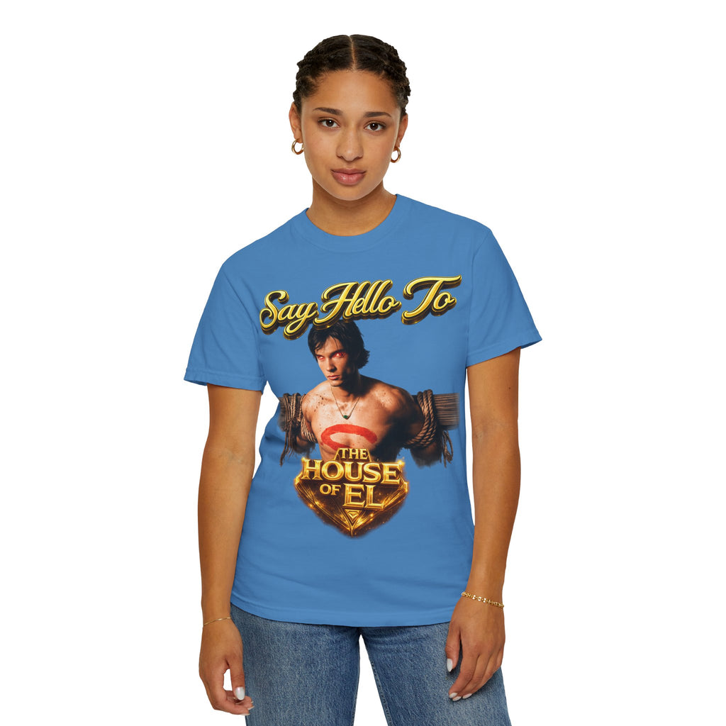 T-Shirt — Say Hello To The House of El Graphic Tee Printify