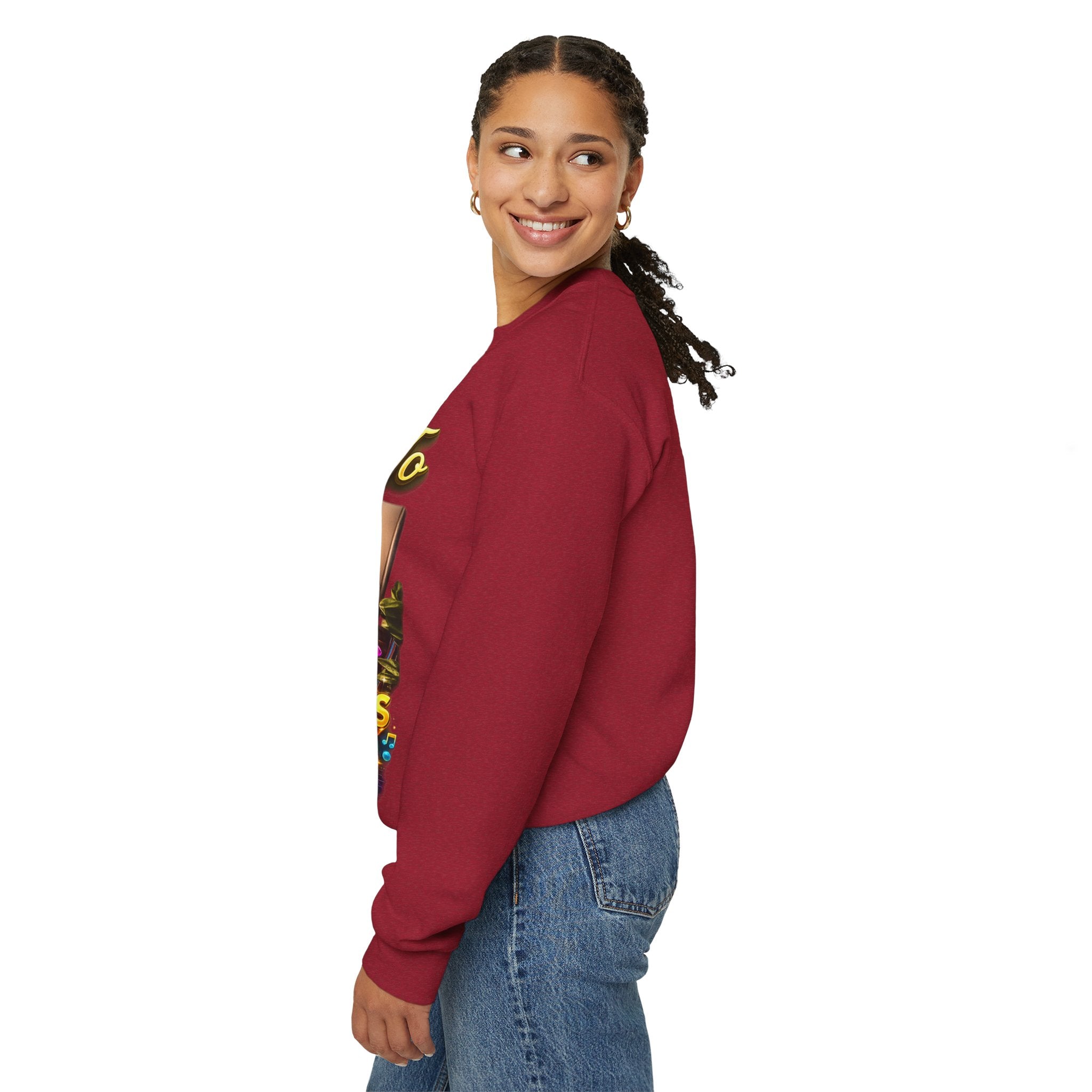 Grateful 80s Crewneck Sweatshirt — “say hello to the grateful 80's” Retro Vibe Printify