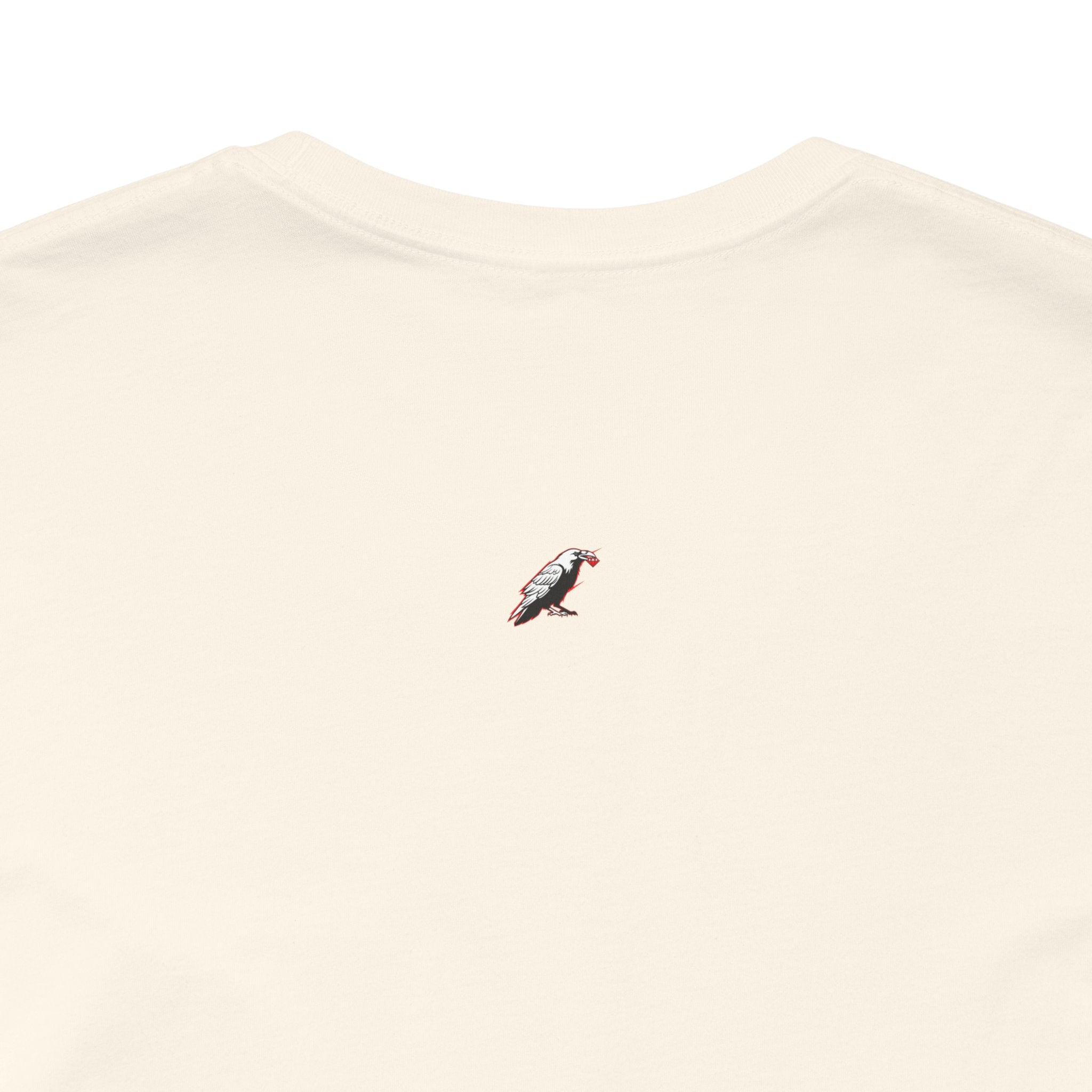 Horror Mask Split Face Tee — "Say Hello To Your Family and Friends" Graphic T-Shirt Printify