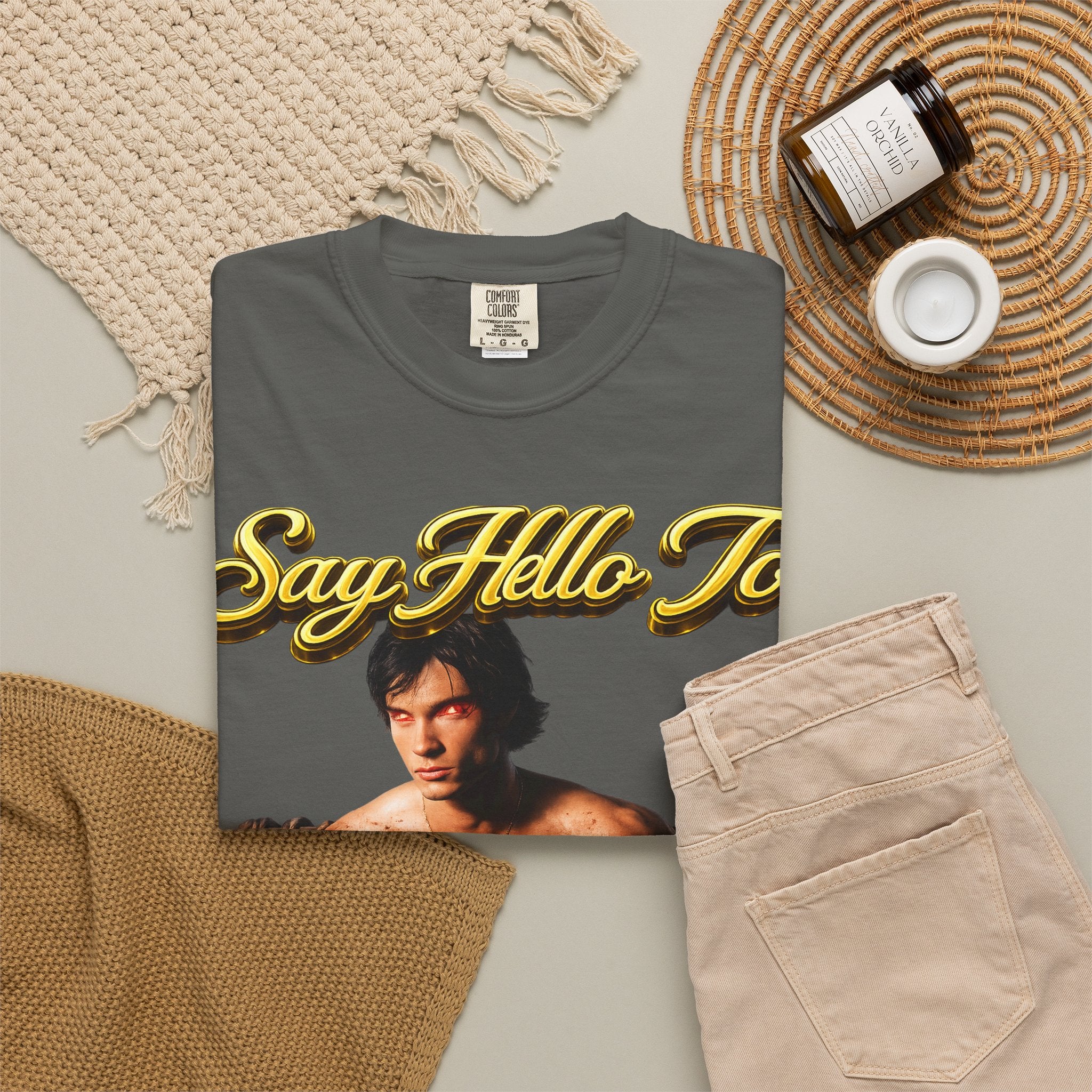 T-Shirt — Say Hello To The House of El Graphic Tee Printify