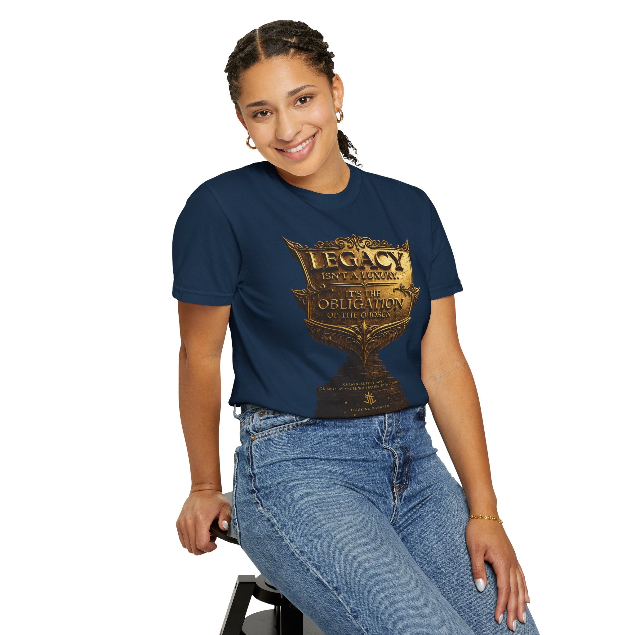 Legacy & Honor Trophy T-Shirt – "Legacy is an Obligation" Graphic Tee Printify
