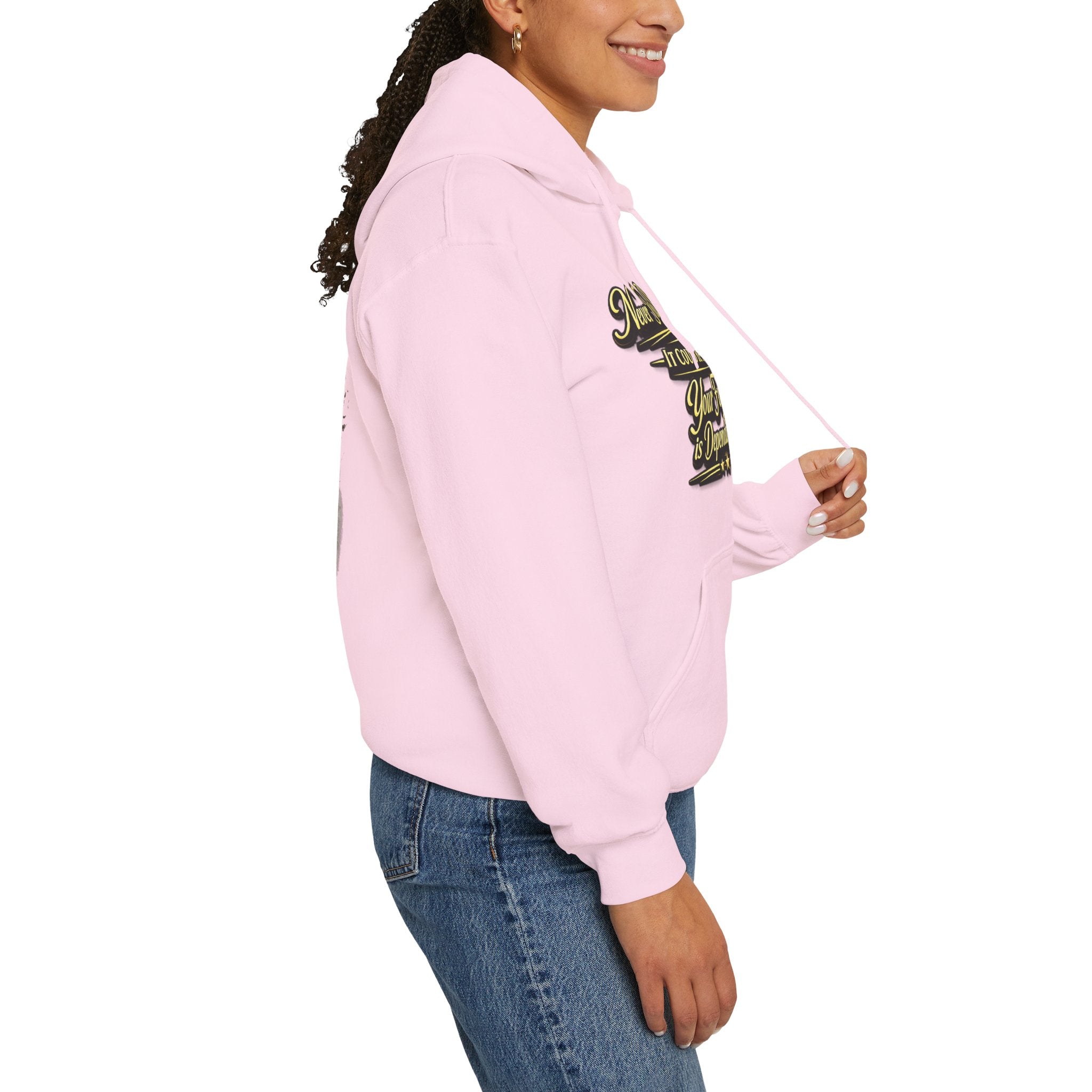 Inspirational Hoodie – “Never Letting Regret Your Past” Motivational City Night Sweatshirt Printify