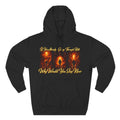 Three-Panel Inspirational Hoodie — "I Was Awakened..." Spiritual Graphic Pullover Printify